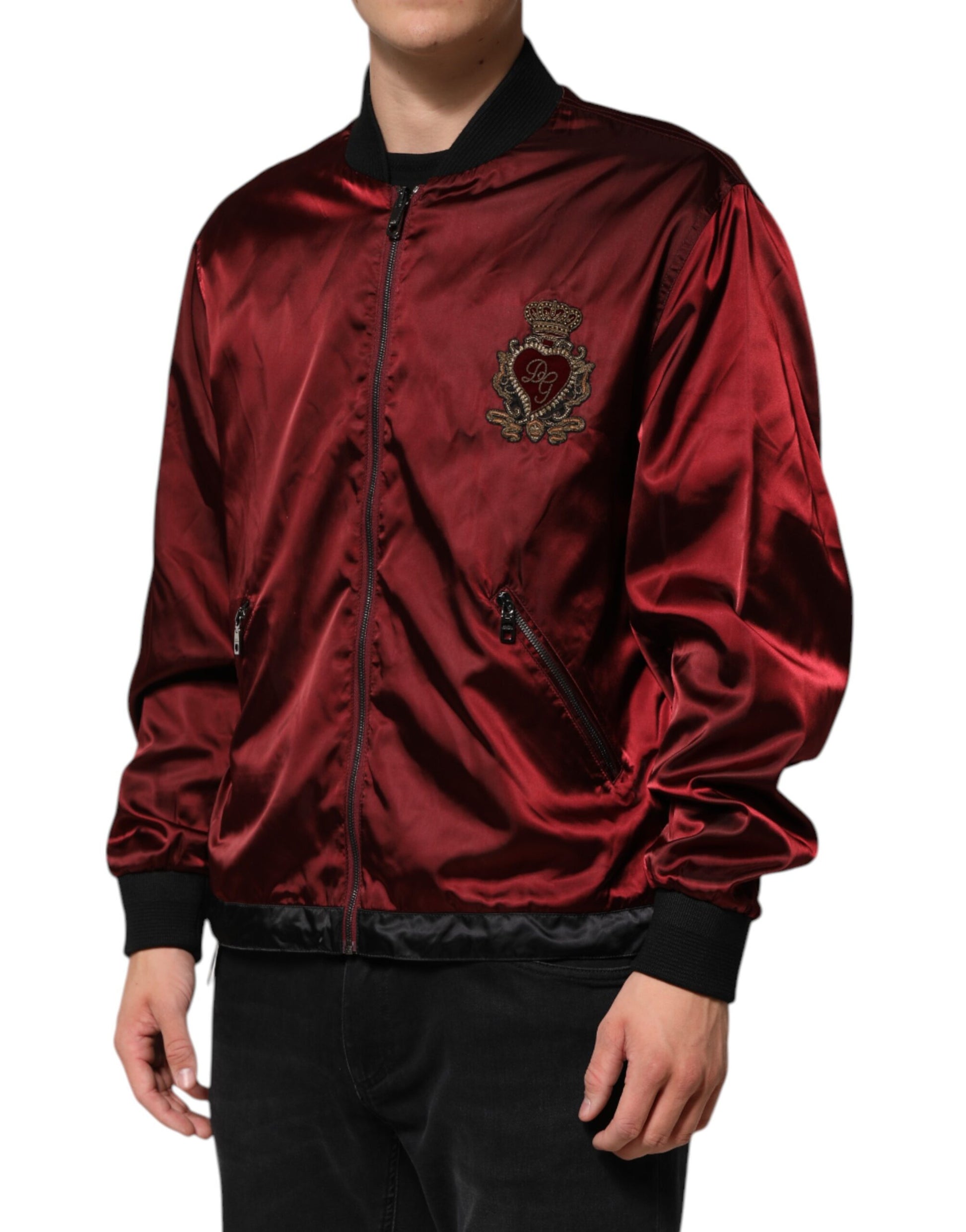 Dolce & Gabbana Red Bomber for Men detail view