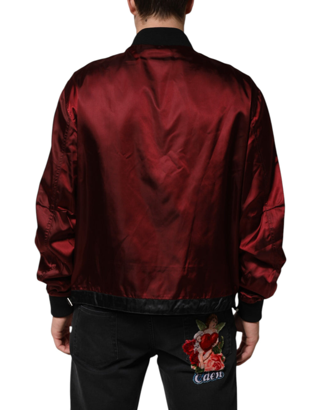 Dolce & Gabbana Red Bomber for Men side view