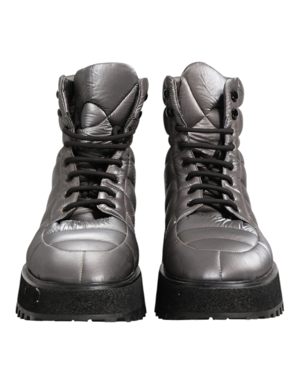 Dolce & Gabbana Silver Lace Up Boots for Men alternate view