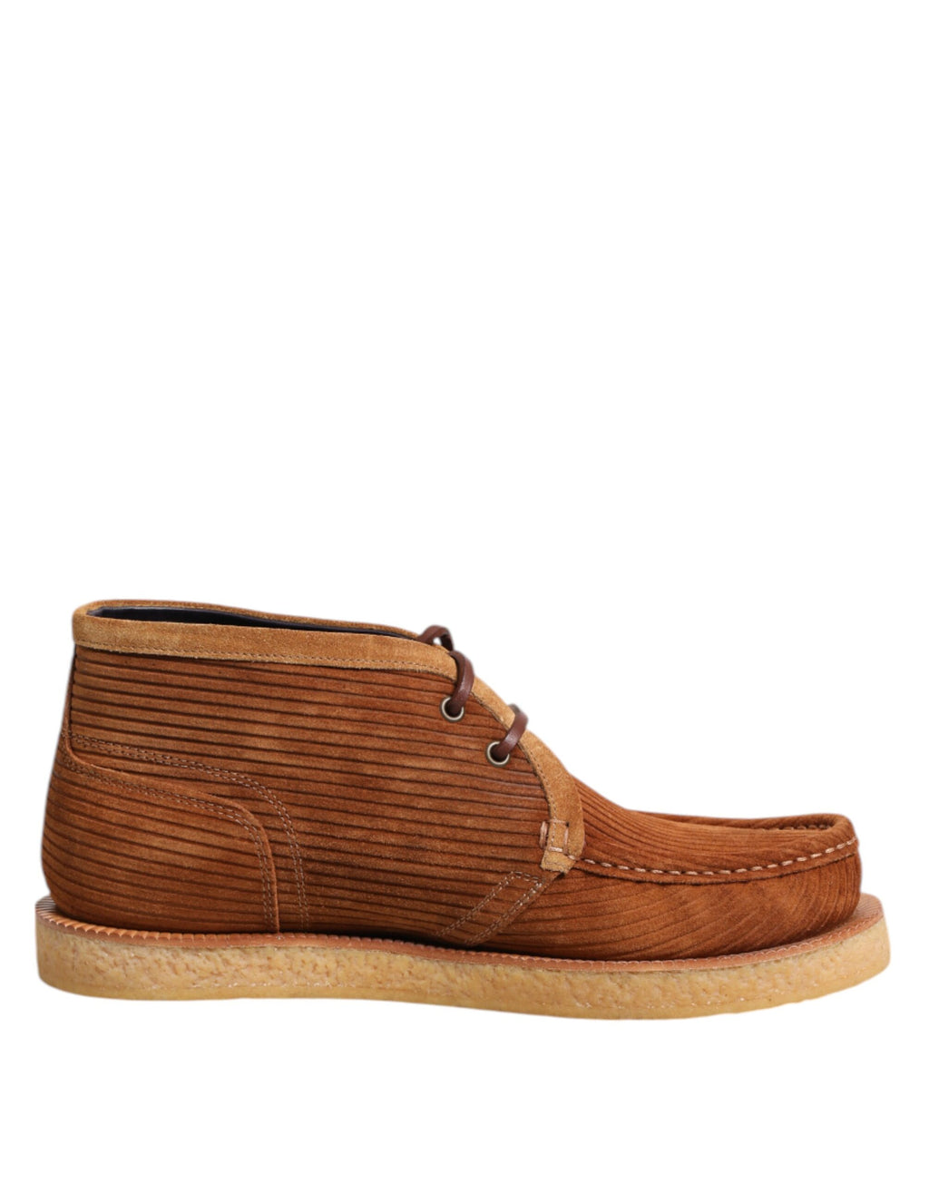 Bottes courtes Dolce & Gabbana en daim nubuck marron