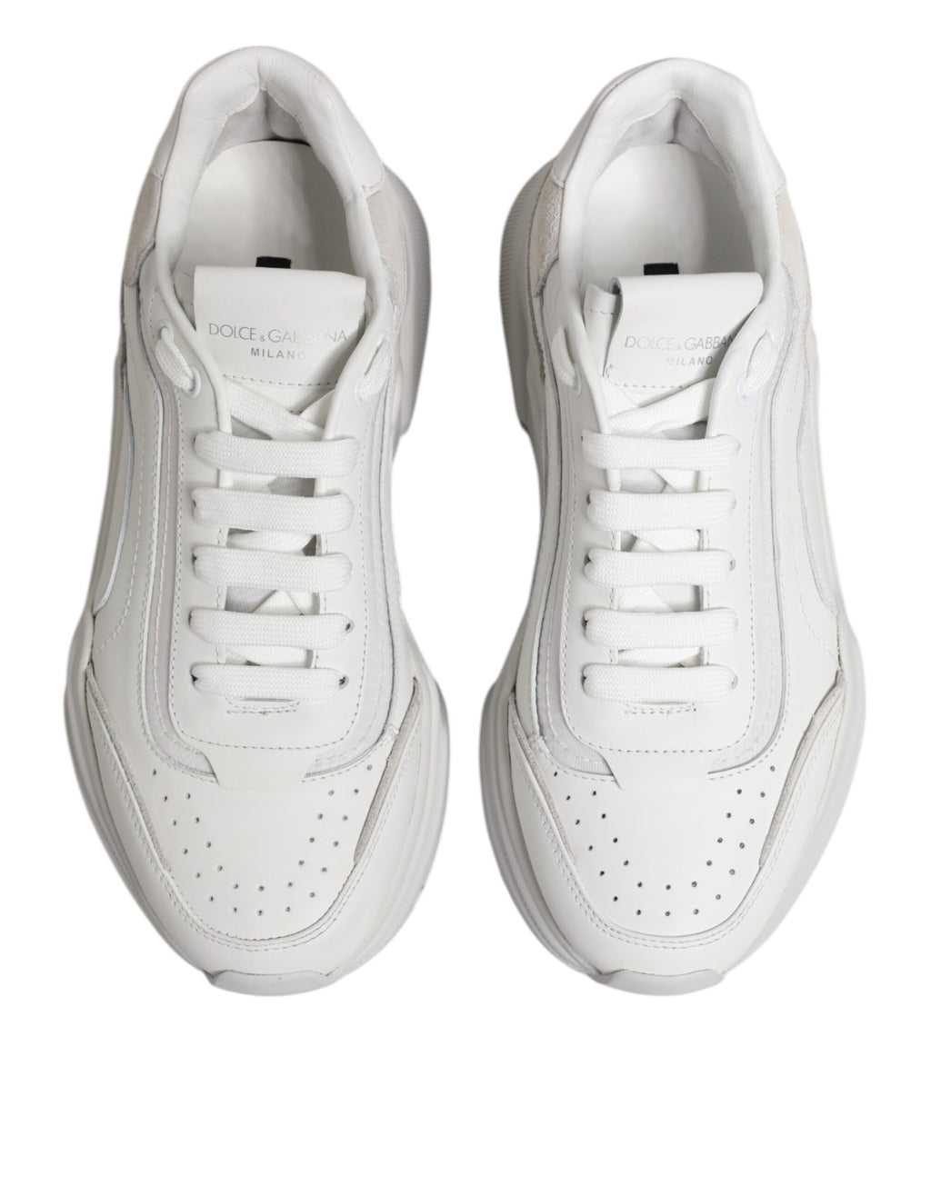 Dolce & Gabbana White Low Top Sneakers for Men detail view