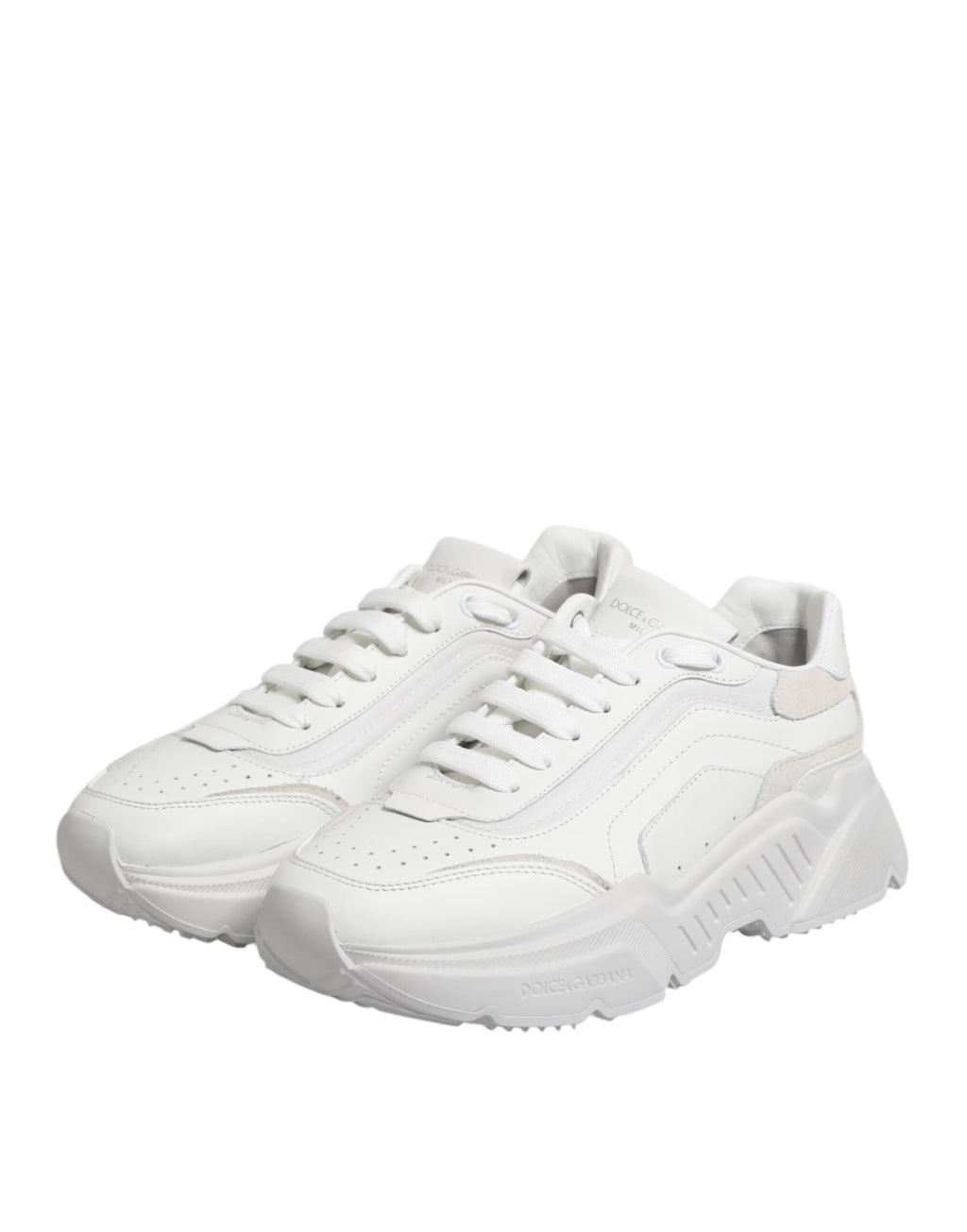 Dolce & Gabbana White Low Top Sneakers for Men side view