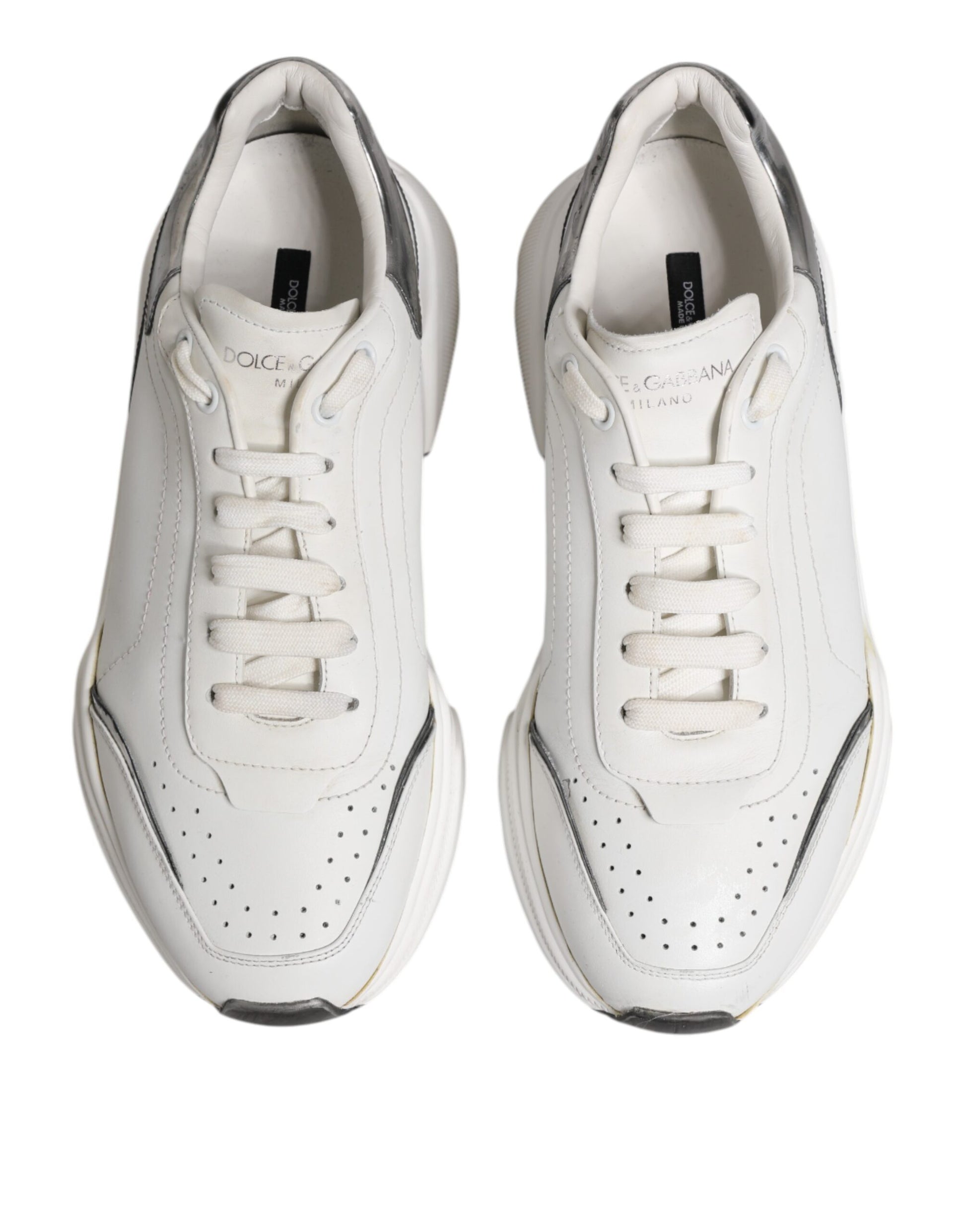 Dolce & Gabbana White Low Top Sneakers for Men detail view