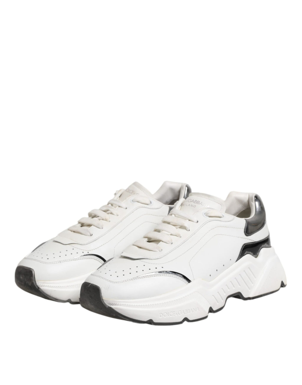 Dolce & Gabbana White Low Top Sneakers for Men side view