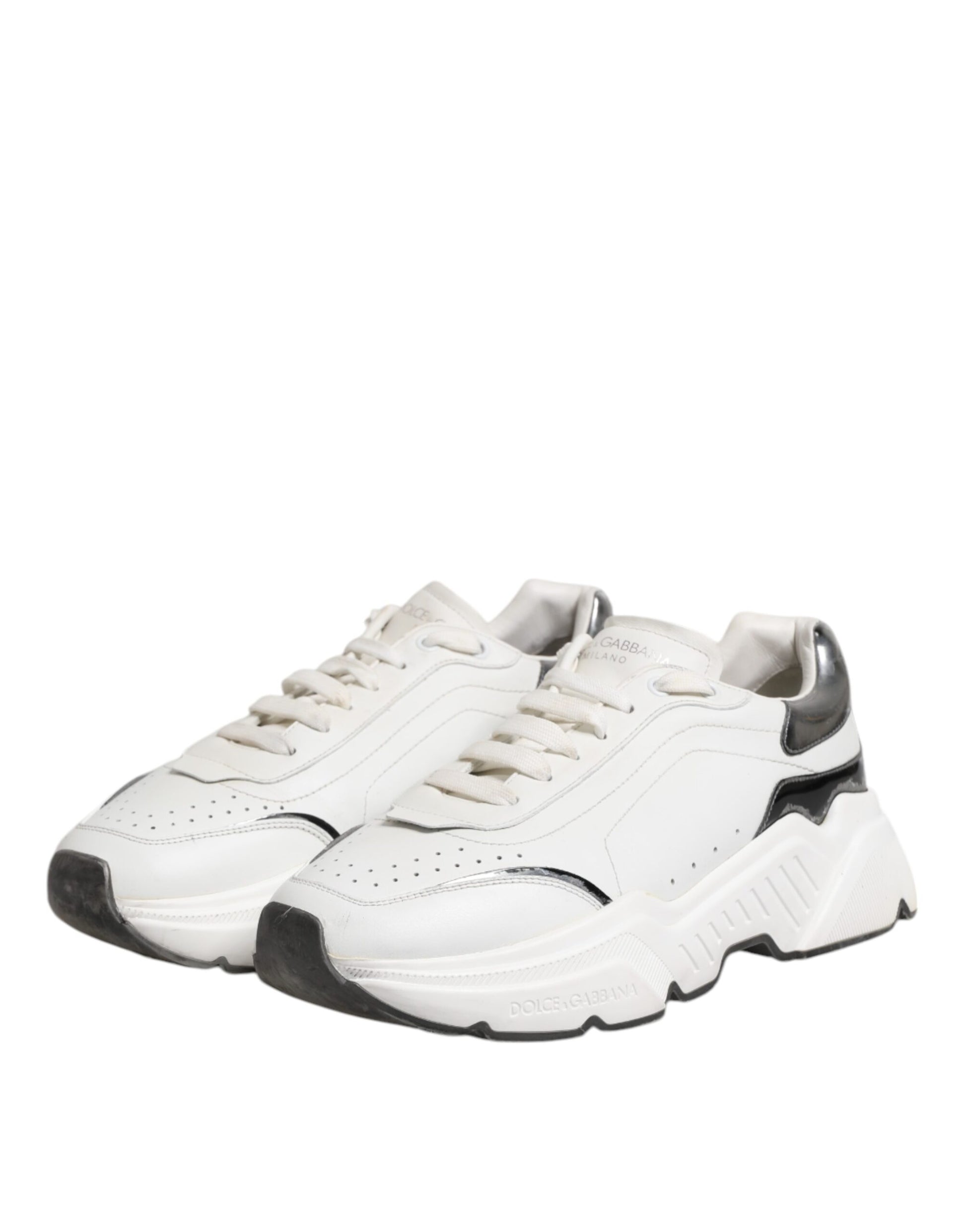 Dolce & Gabbana White Low Top Sneakers for Men side view