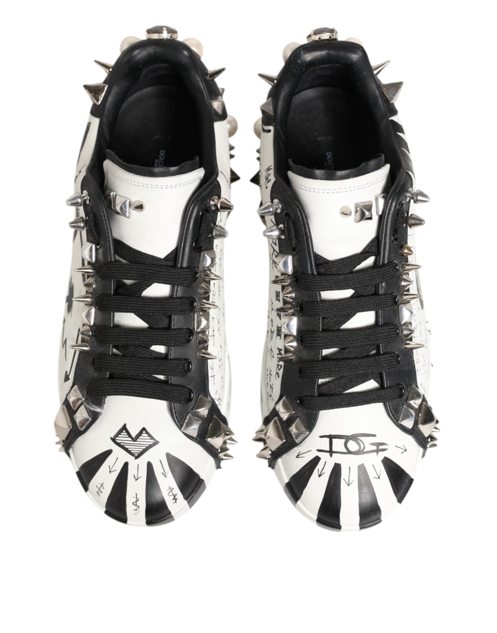 Dolce & Gabbana White Low Top Sneakers for Men detail view