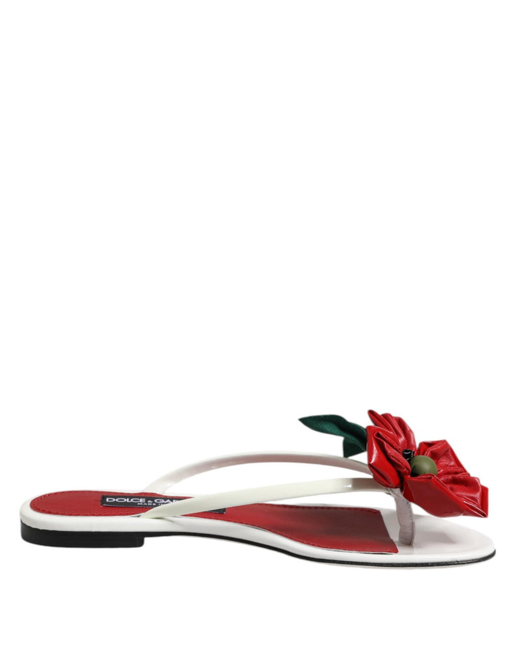 Dolce & Gabbana Red Slides for Women