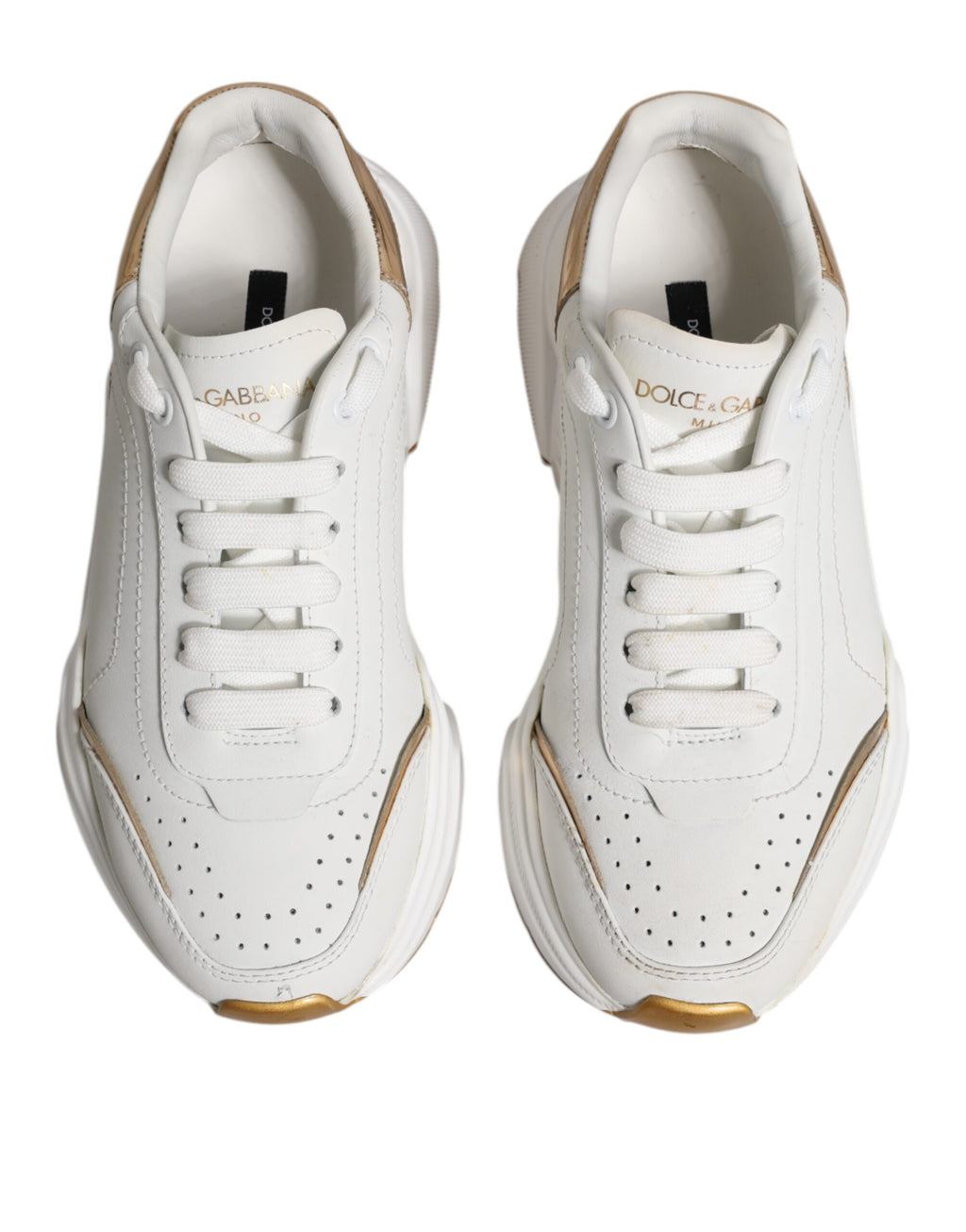 Dolce & Gabbana White Low Top Sneakers for Women detail view