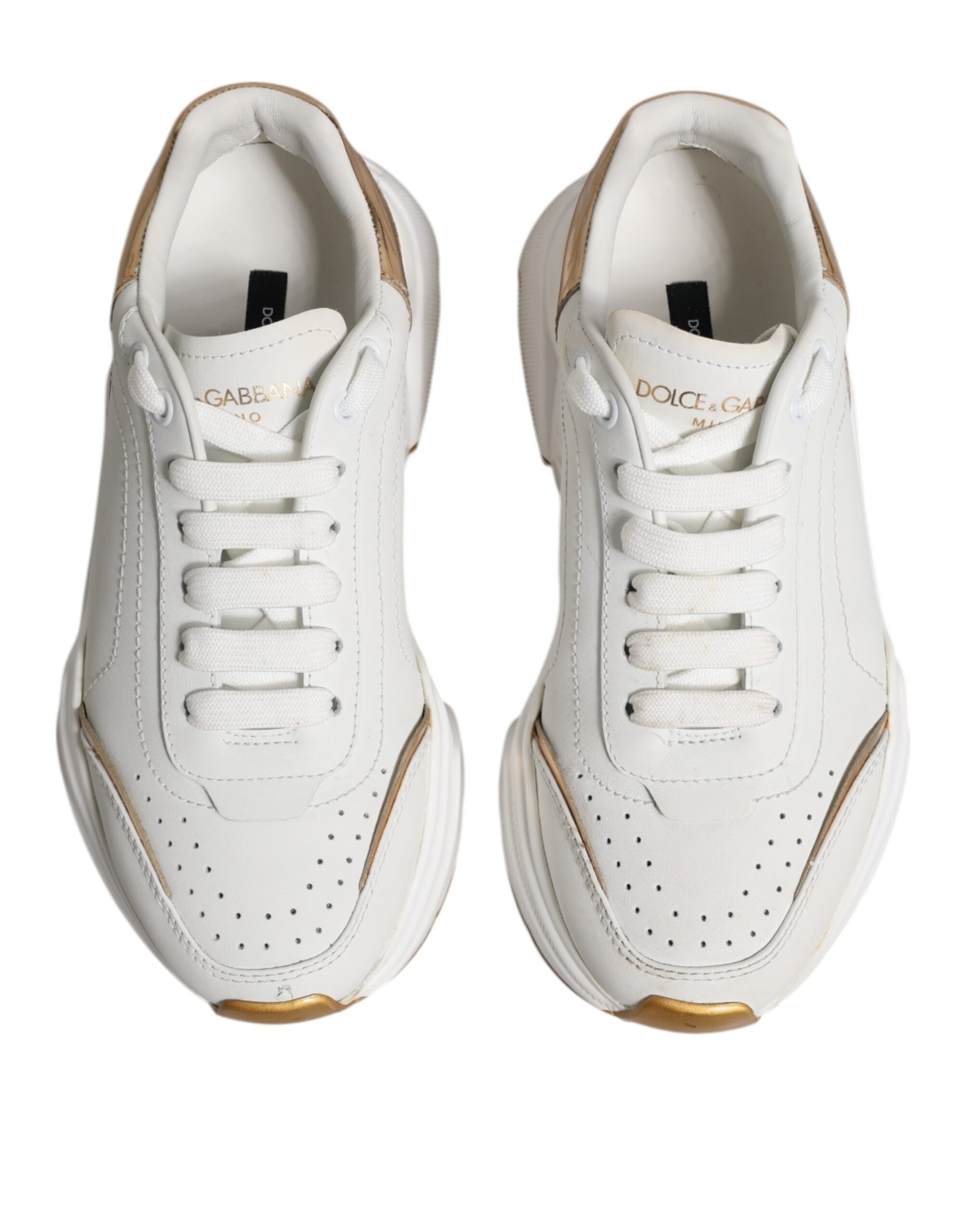 Dolce & Gabbana White Low Top Sneakers for Women detail view