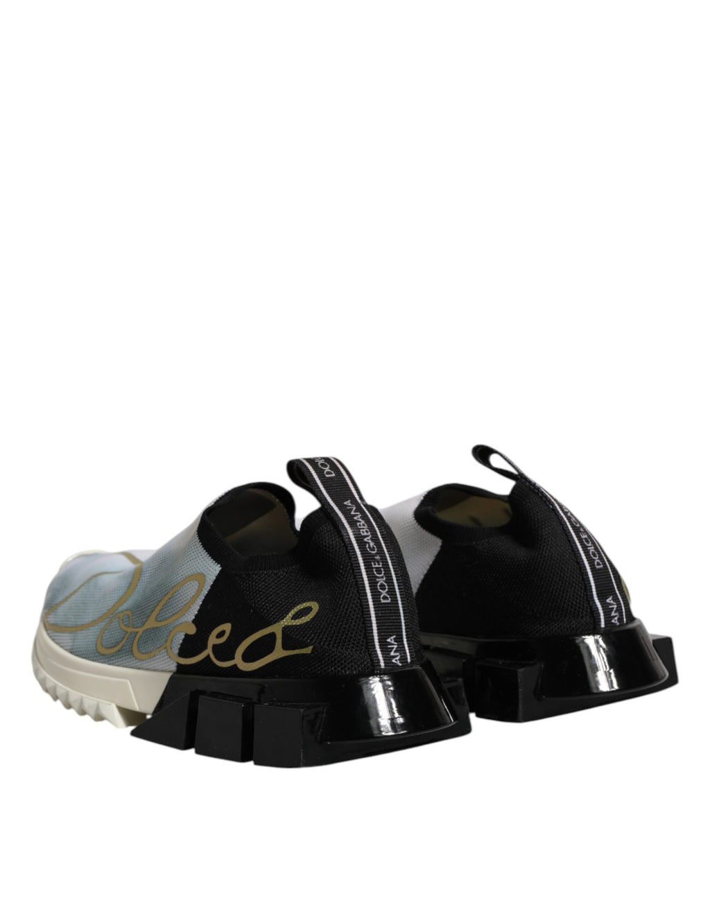 Chaussures Sneakers Basses Sorrento Blanches Noires Dolce & Gabbana