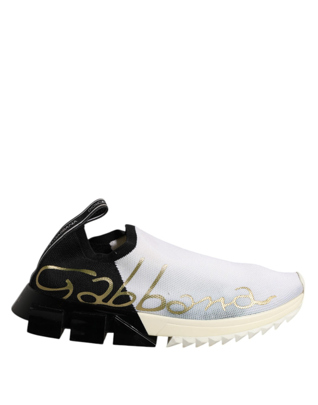 Chaussures Sneakers Basses Sorrento Blanches Noires Dolce & Gabbana