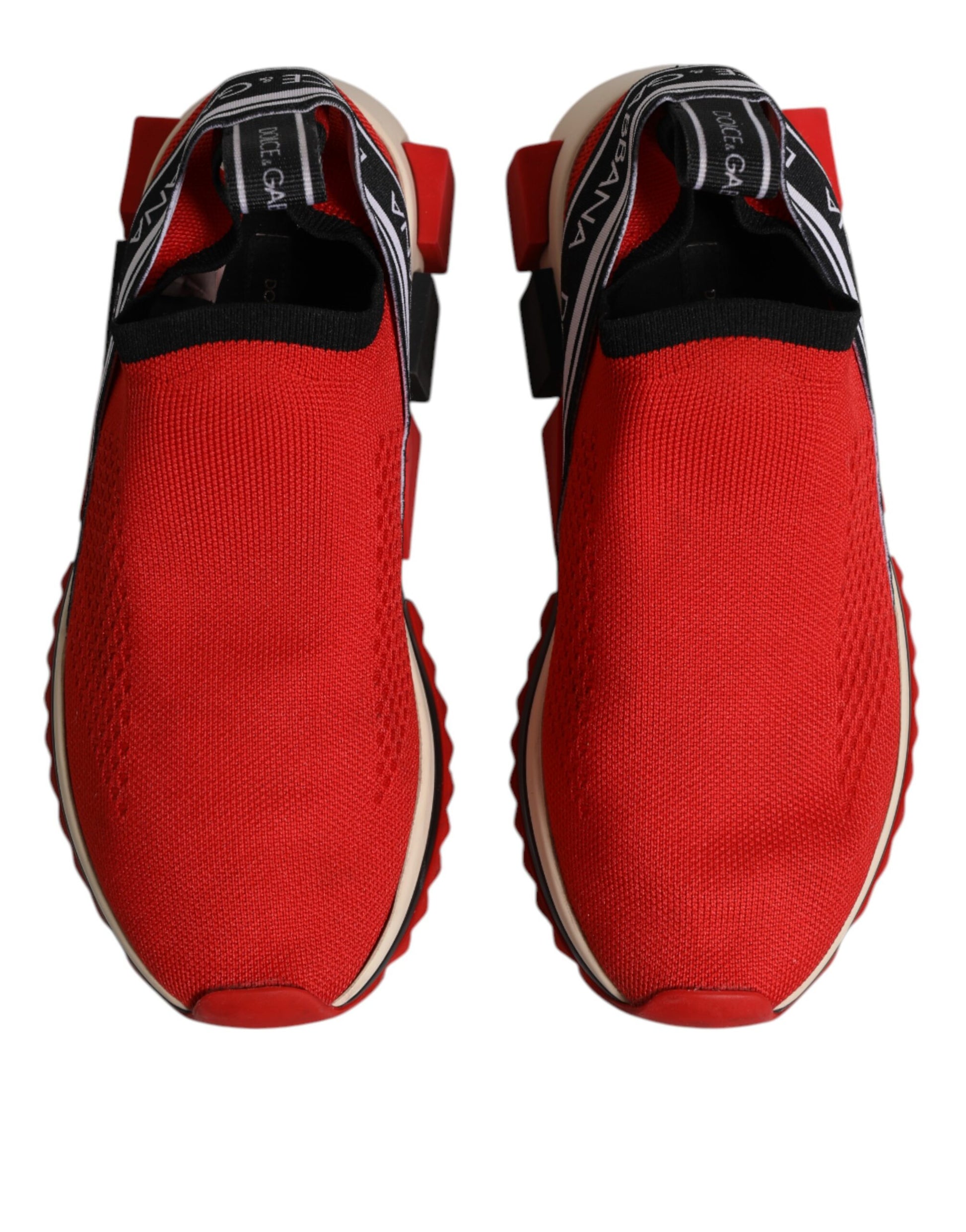 Dolce & Gabbana Red Low Top Sneakers for Women detail view