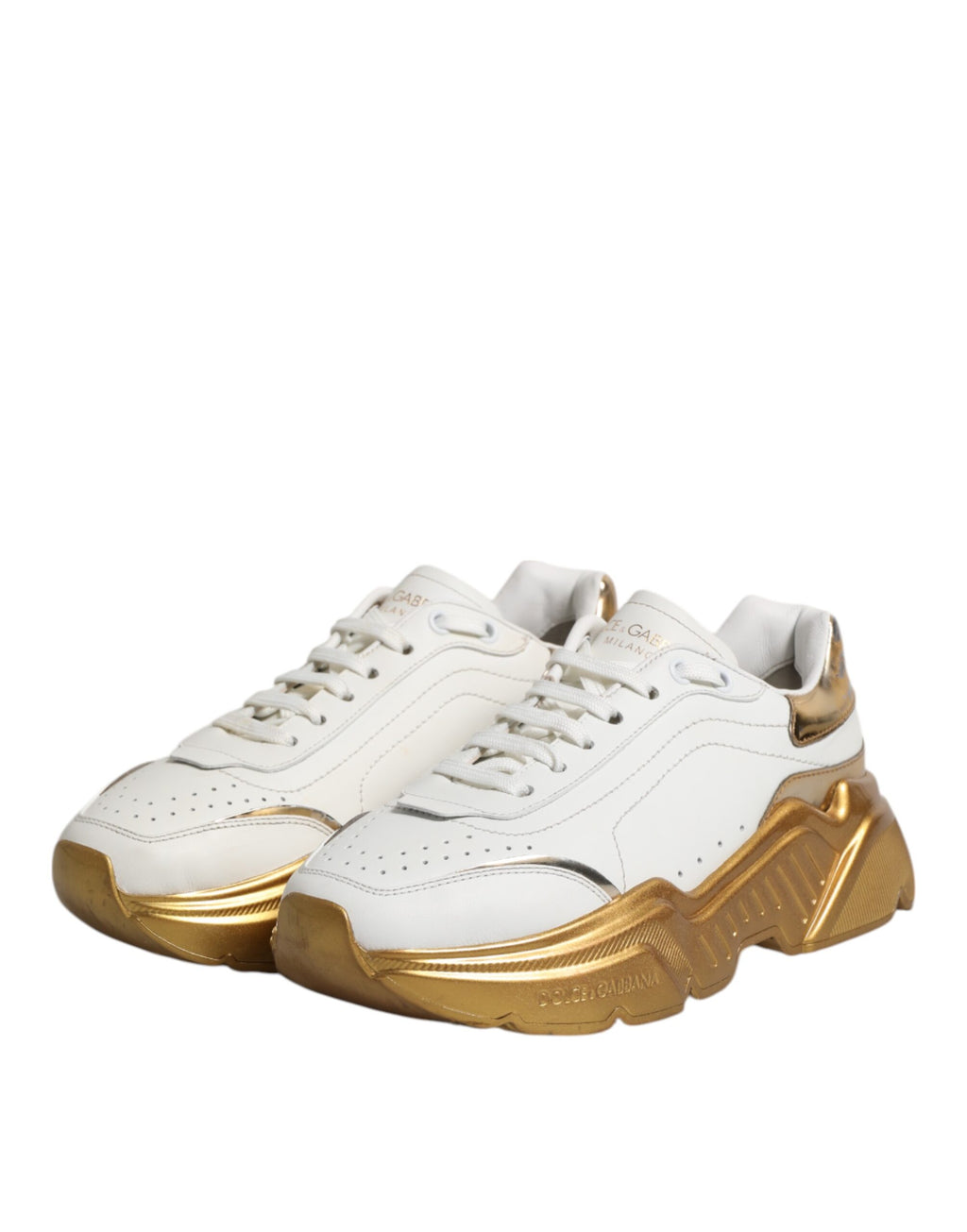 Dolce & Gabbana White Low Top Sneakers for Women side view
