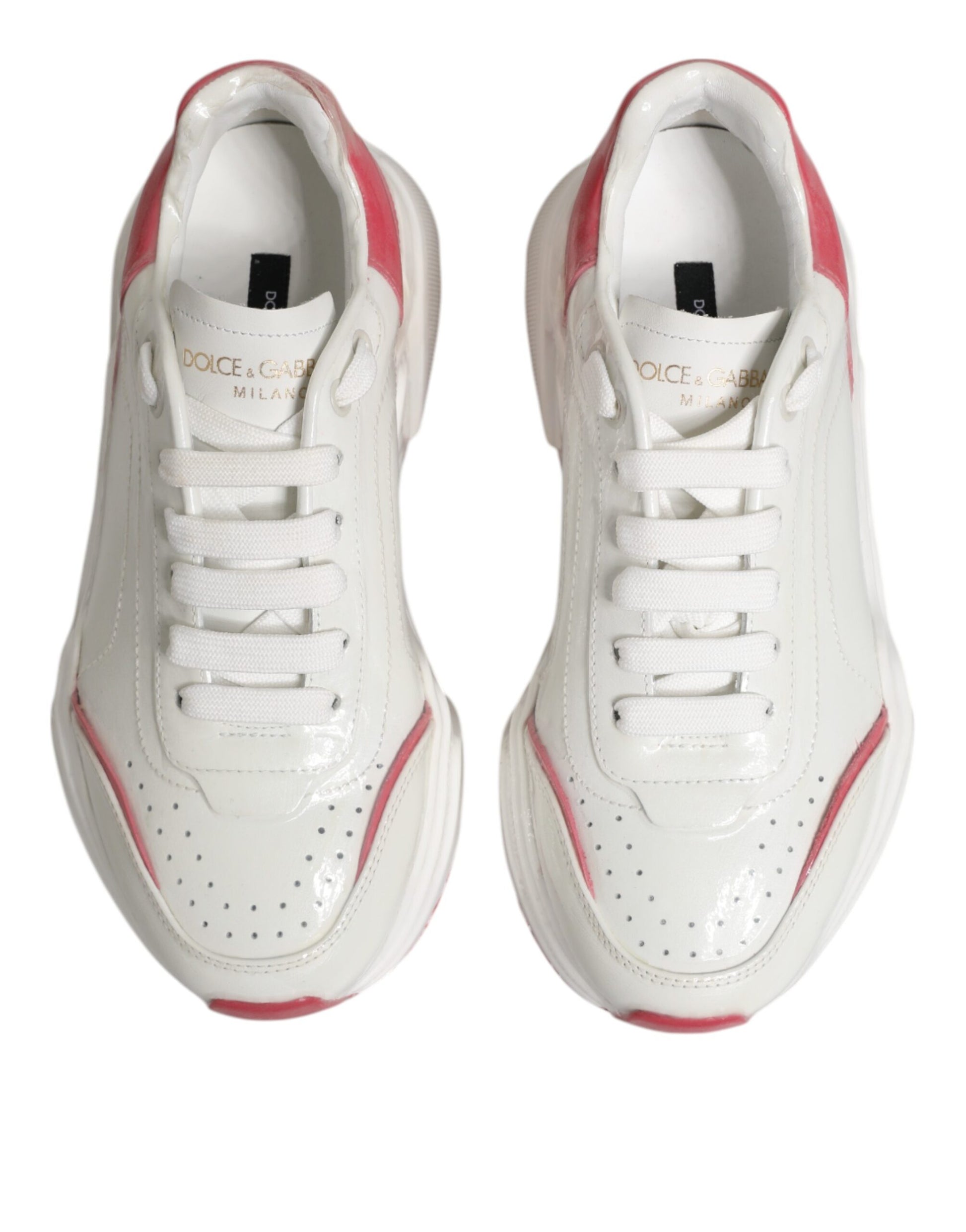 Dolce & Gabbana White Low Top Sneakers for Women detail view