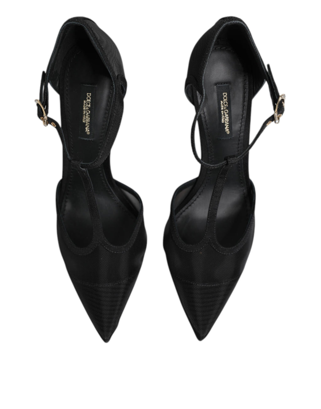Dolce & Gabbana Black Stiletto Heels for Women detail view