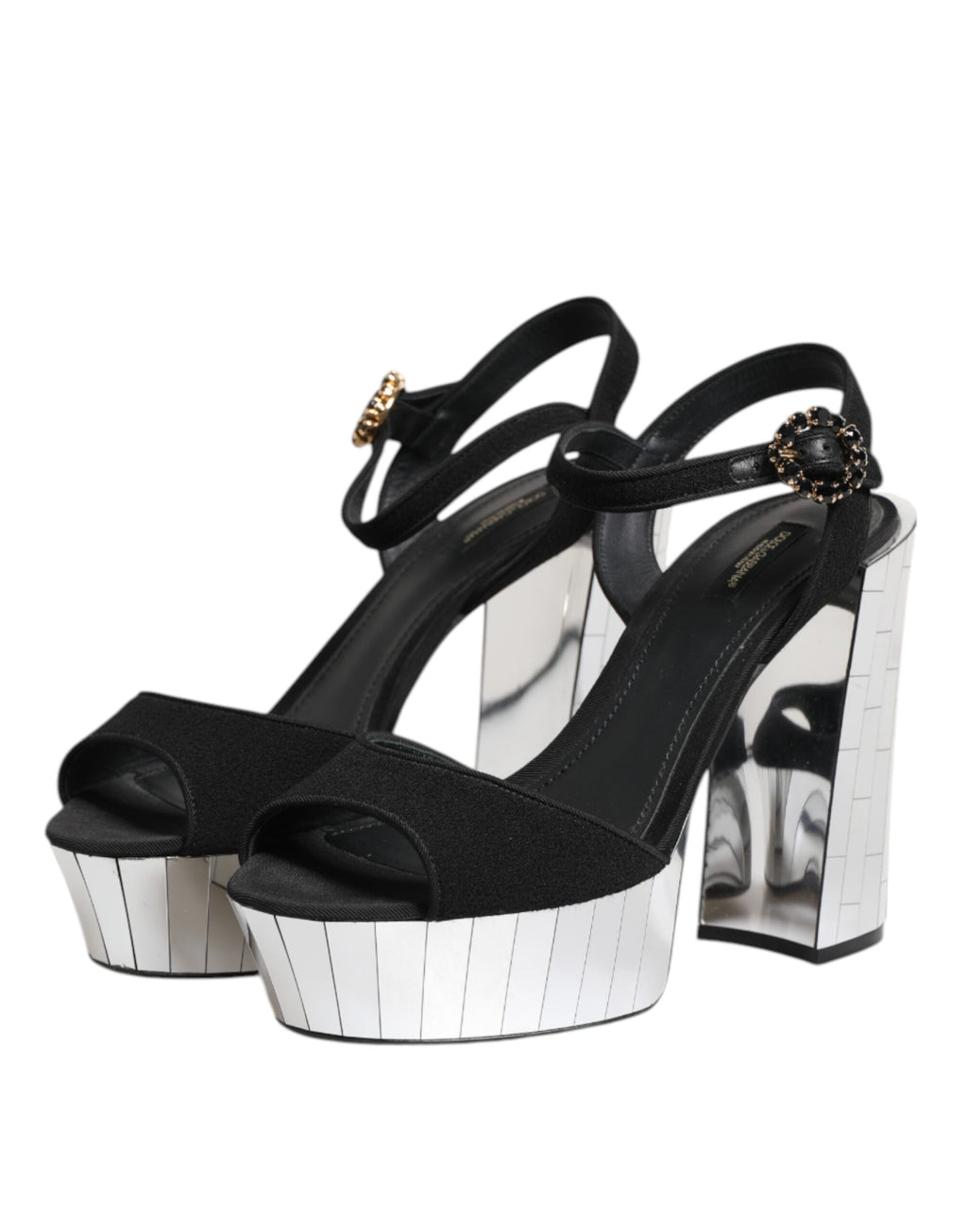 Dolce & Gabbana Black Platforms for Women side view