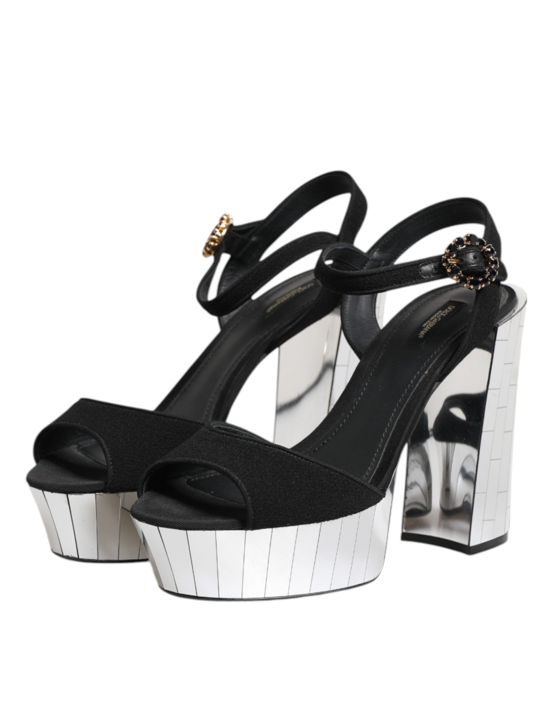 Dolce & Gabbana Black Platforms for Women side view