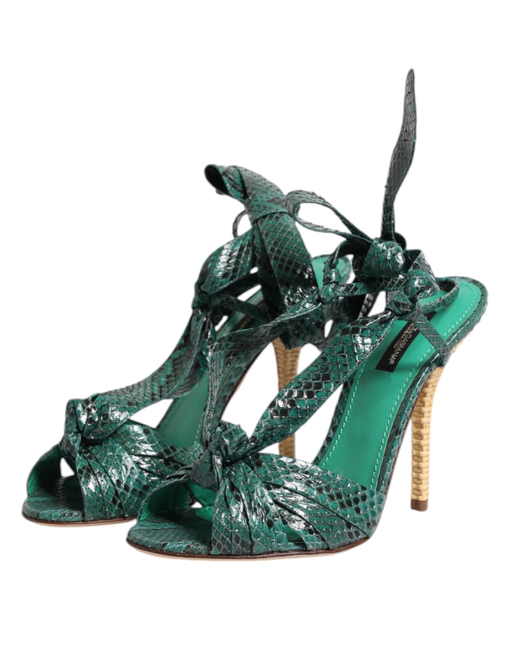 Dolce & Gabbana Green Strap Ons for Women side view
