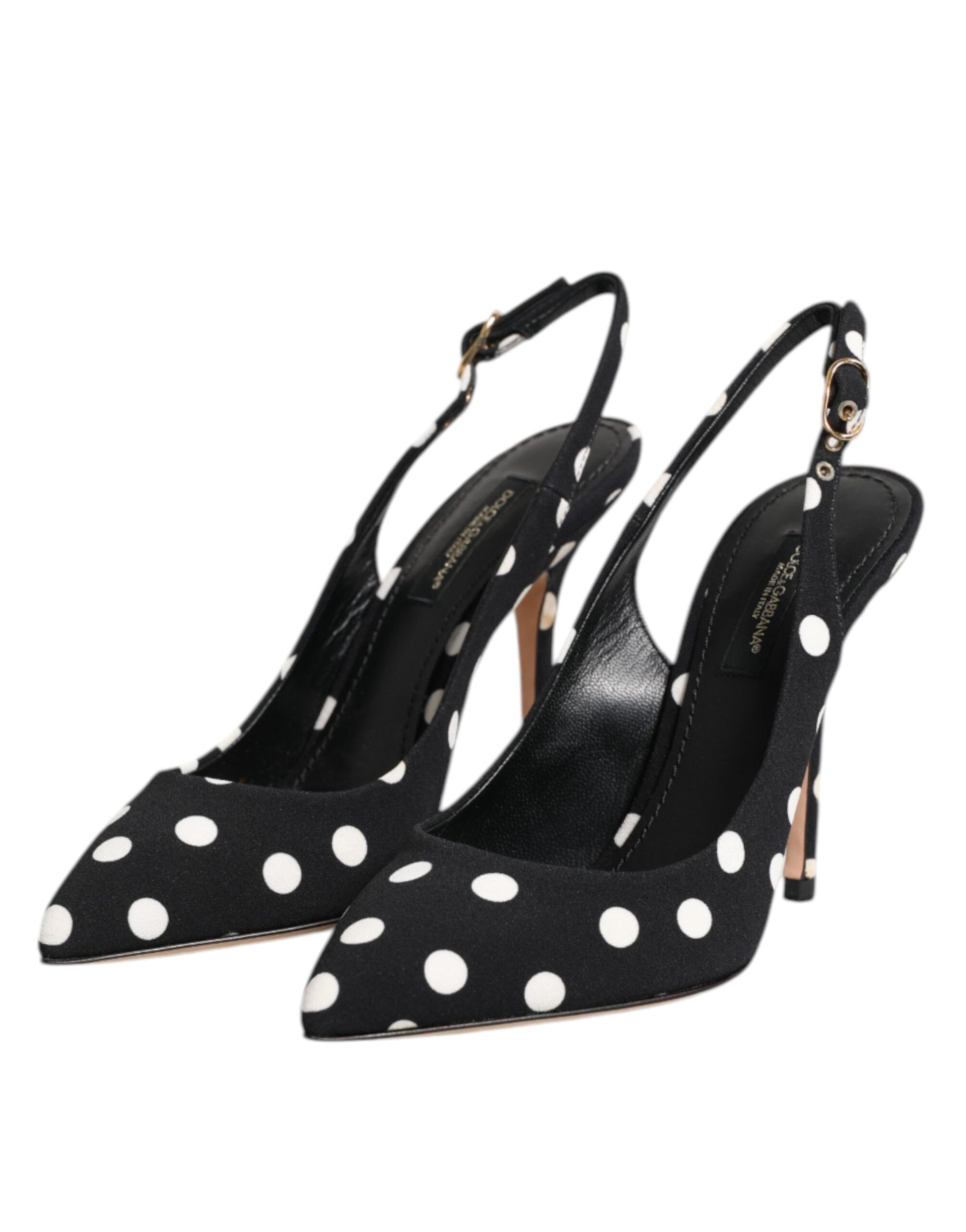 Dolce & Gabbana Black Stiletto Heels for Women side view