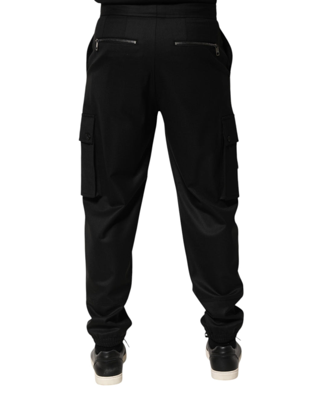 Dolce & Gabbana Black Cargo Pants for Men side view