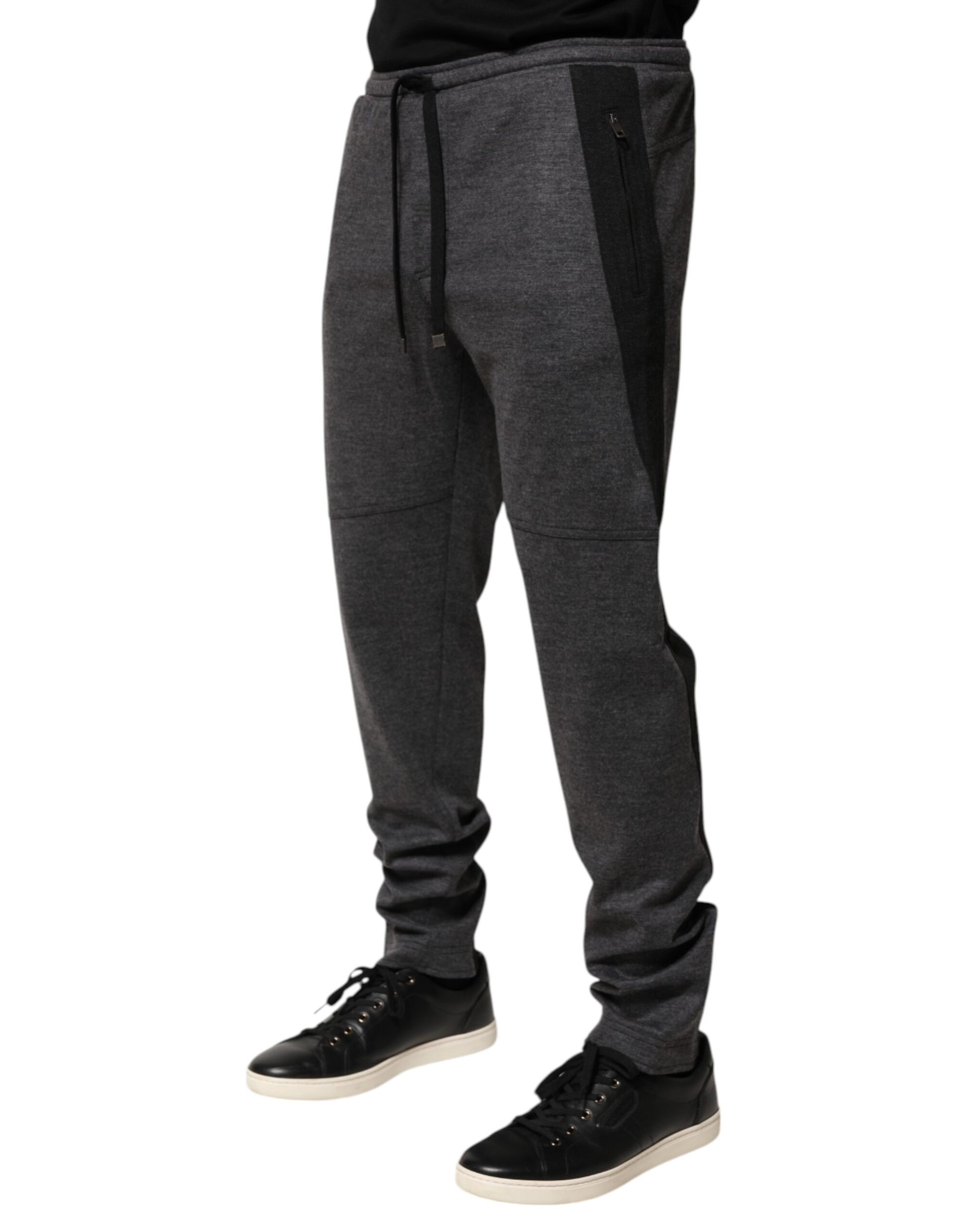 Dolce & Gabbana Grey Athletic Pants for Men detail view