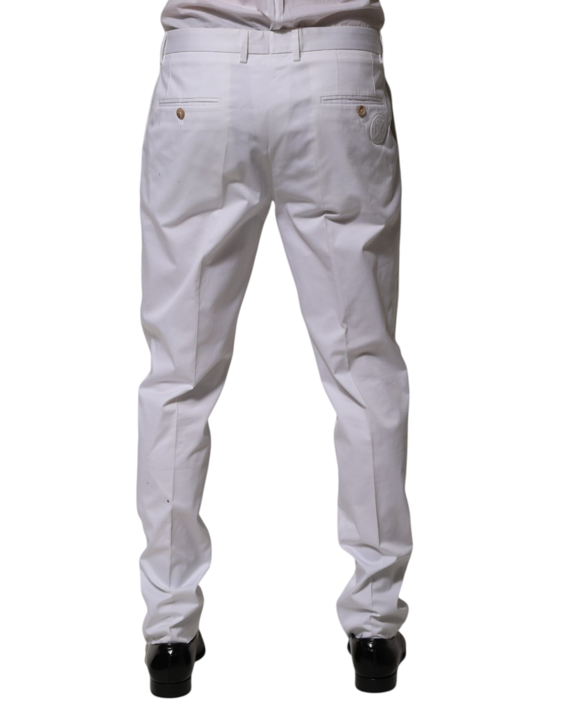 Dolce & Gabbana White Dress Pants for Men side view