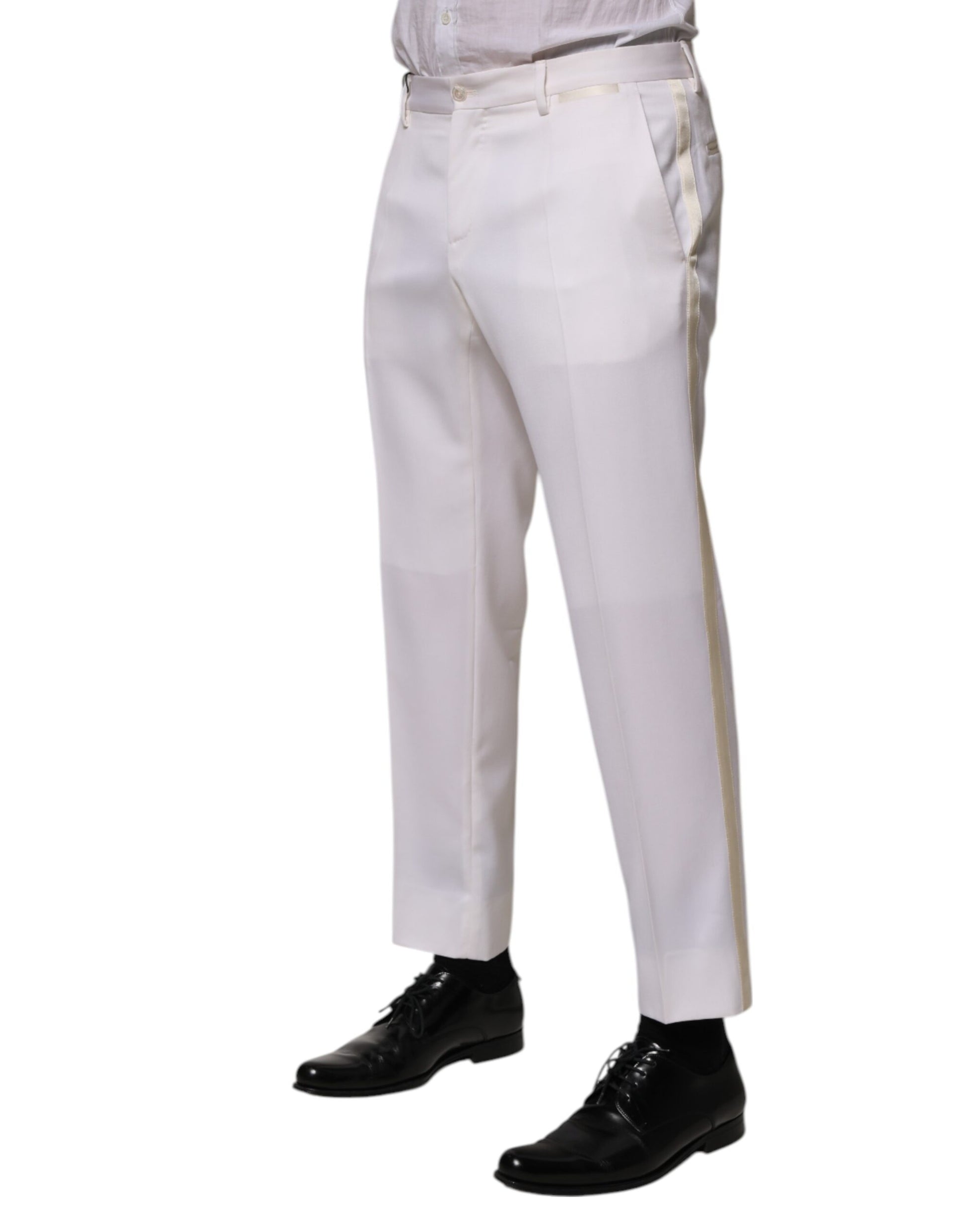 Dolce & Gabbana White Dress Pants for Men detail view
