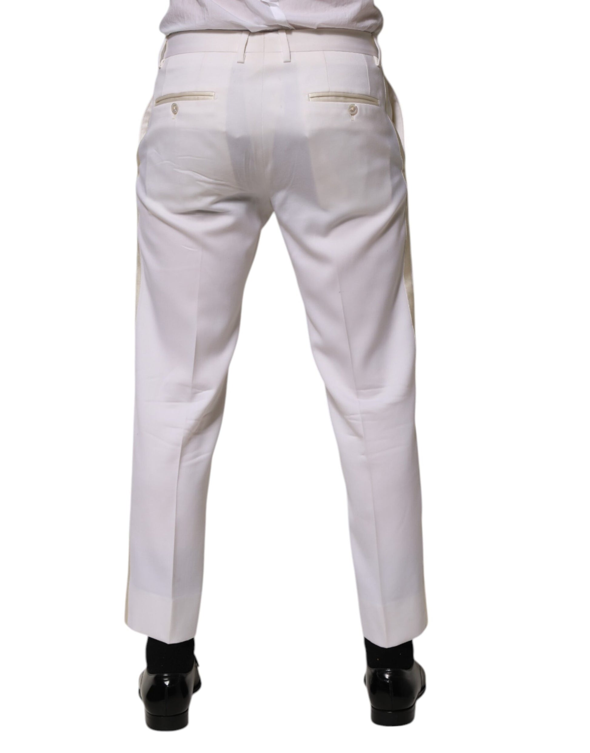 Dolce & Gabbana White Dress Pants for Men side view