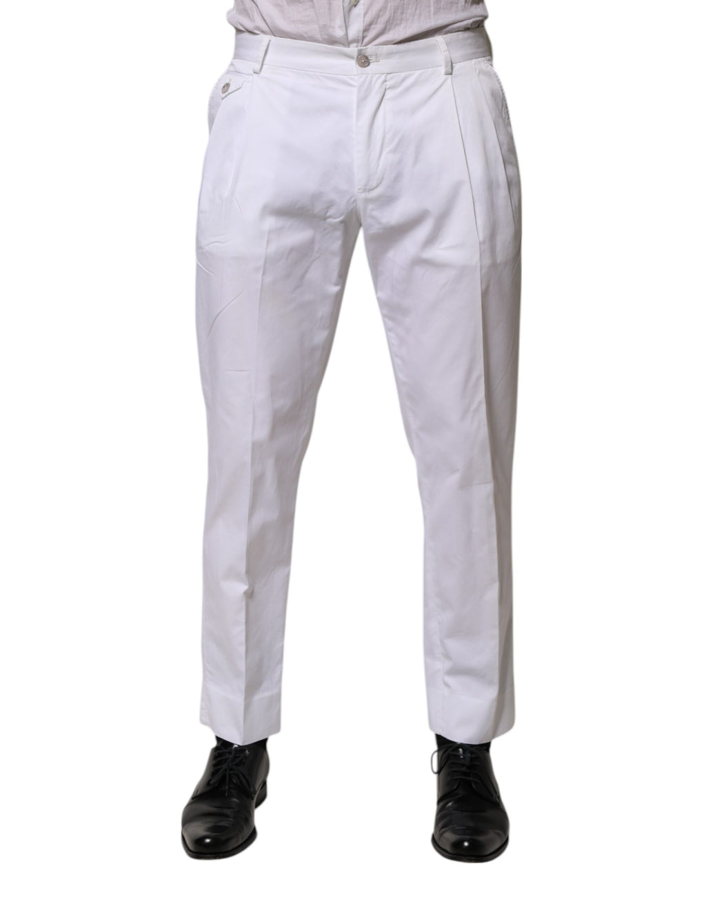 Dolce & Gabbana White Dress Pants for Men