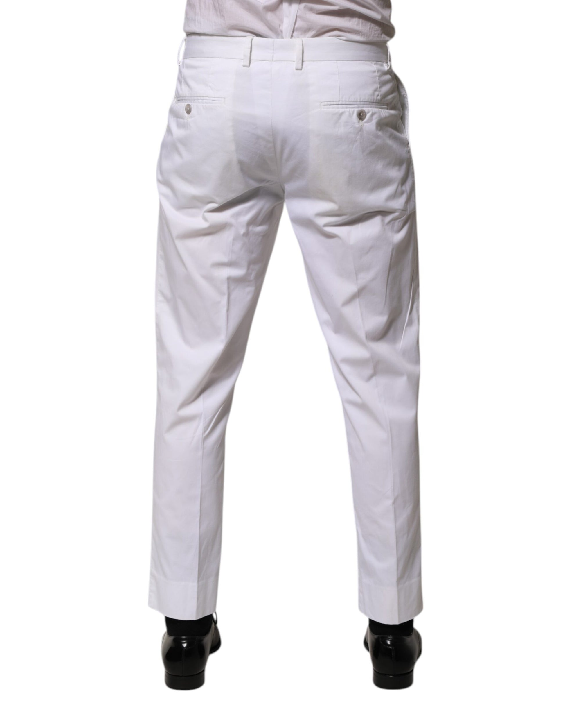 Dolce & Gabbana White Dress Pants for Men side view