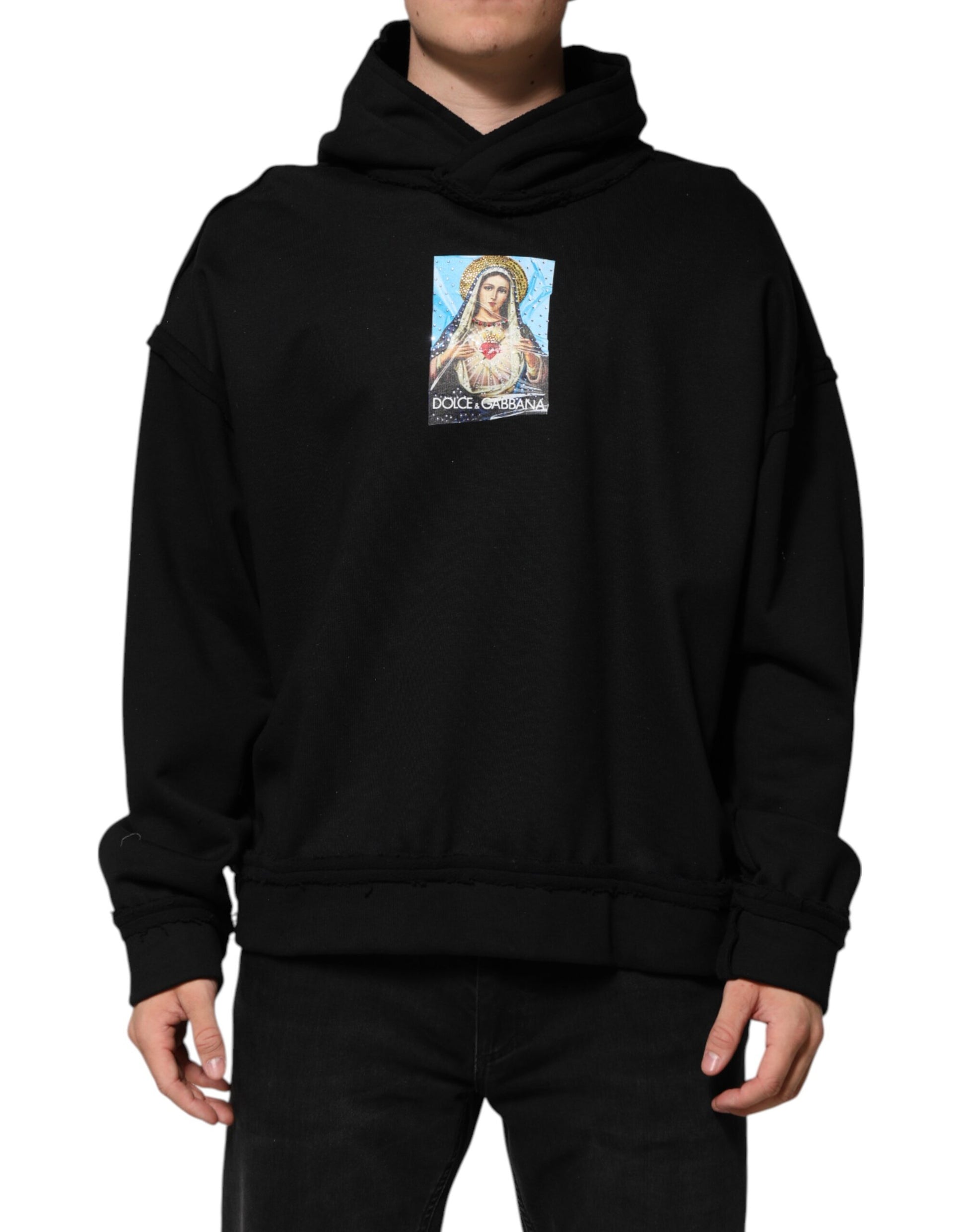 Dolce & Gabbana Black Hoodie for Men