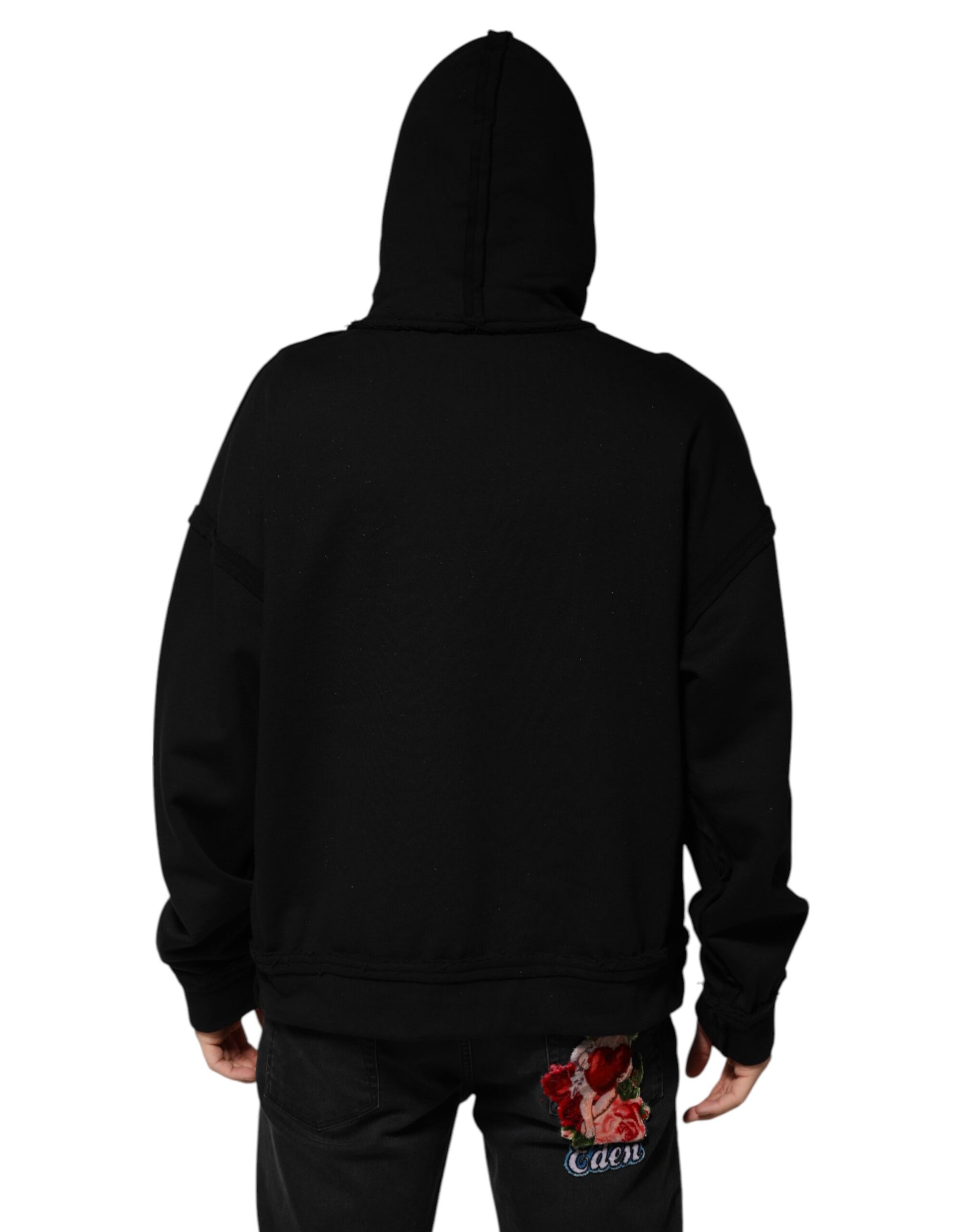 Dolce & Gabbana Black Hoodie for Men side view