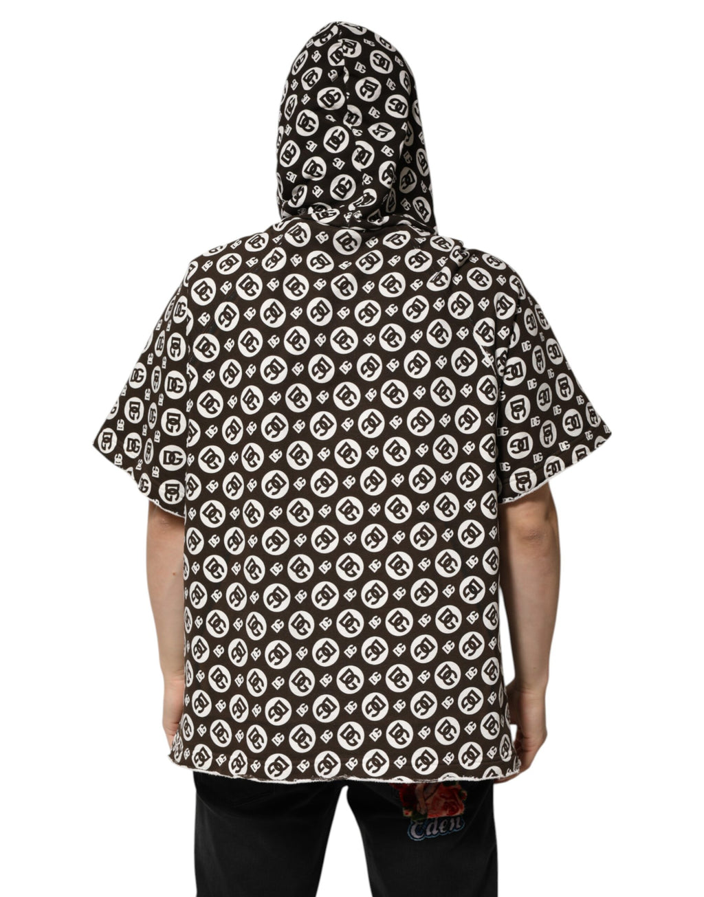 Dolce & Gabbana Brown Hoodie for Men side view