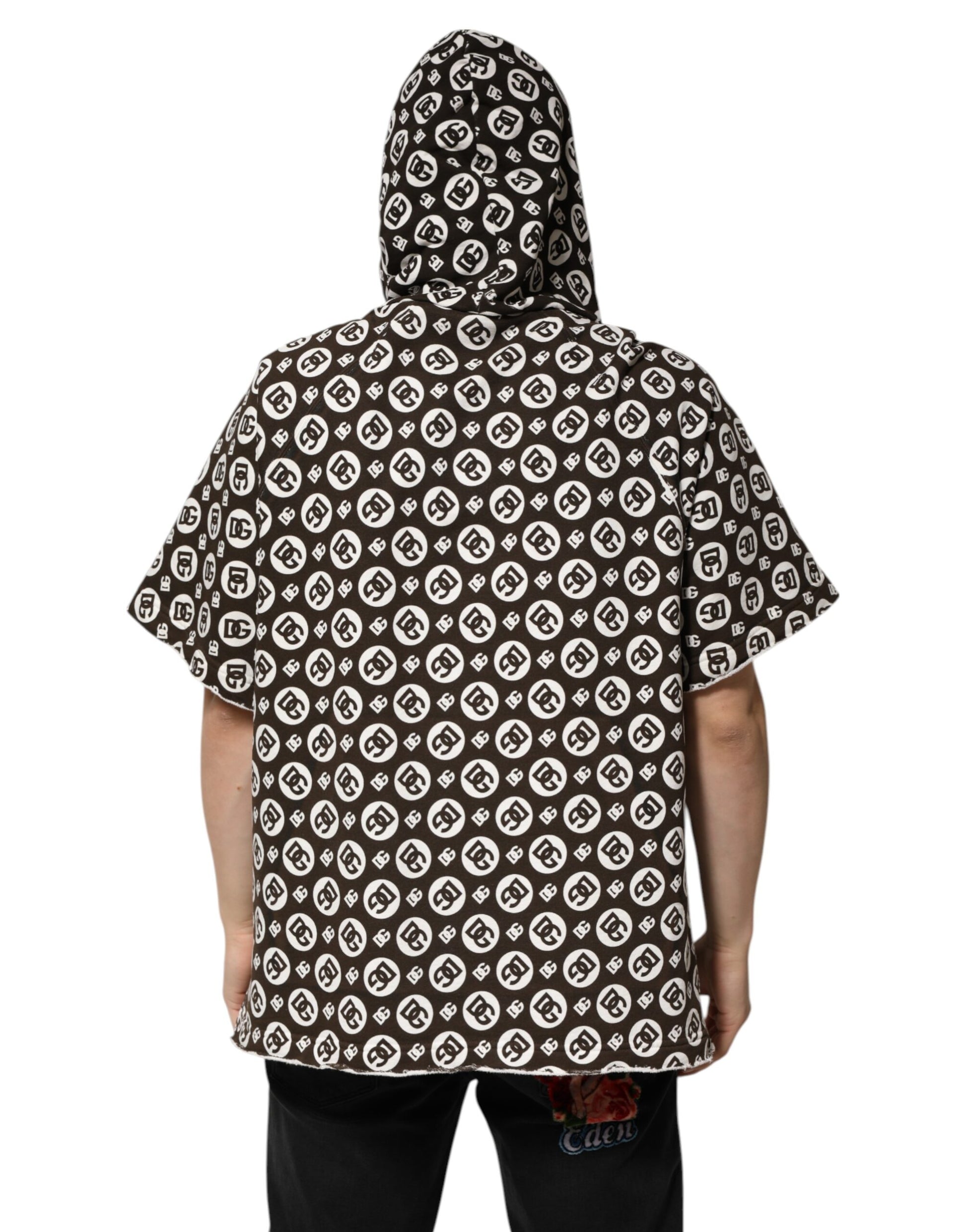 Dolce & Gabbana Brown Hoodie for Men side view