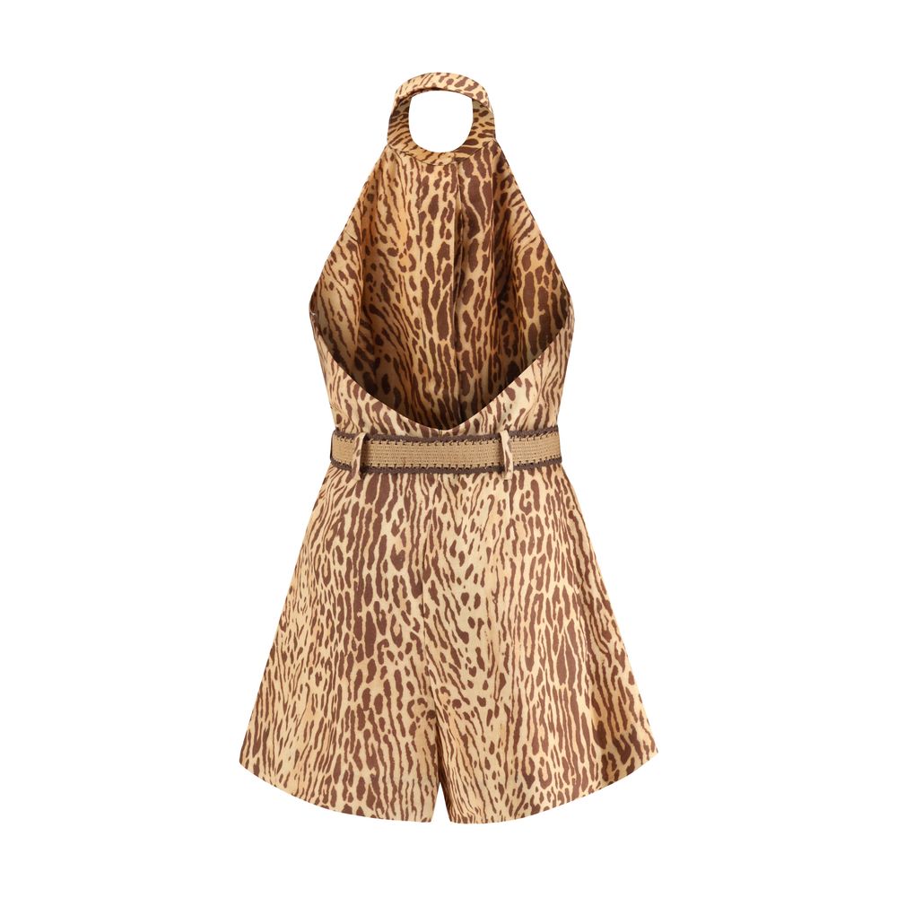 Zimmermann Leoparden-Kurzkleid