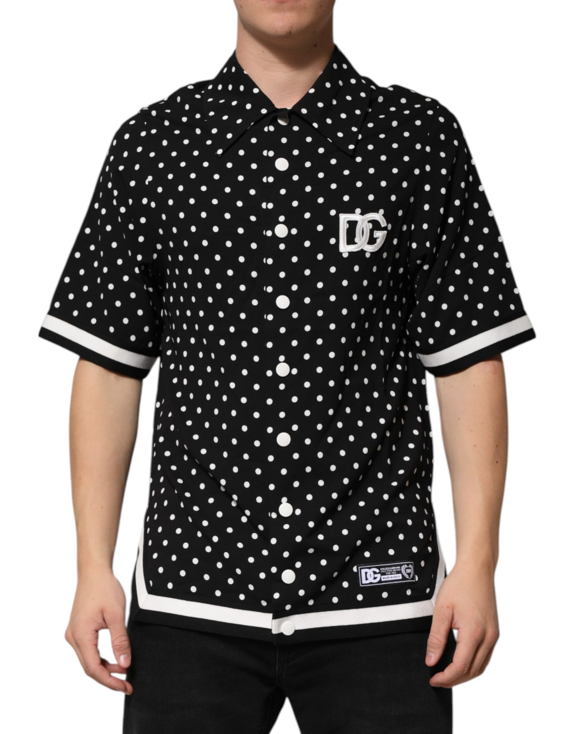 Dolce & Gabbana Black Polo Shirt for Men alternate view