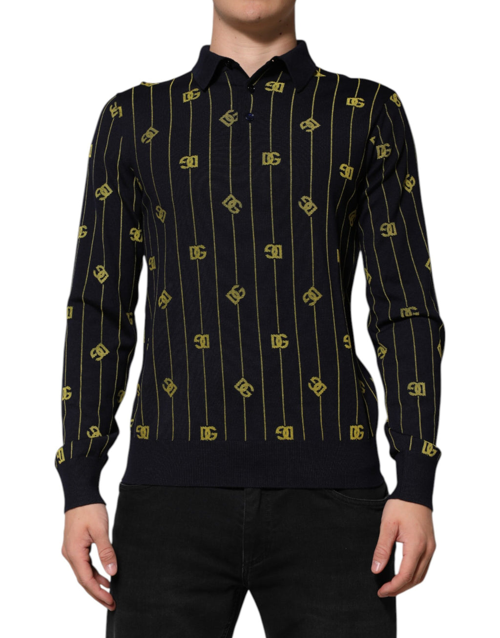 Dolce & Gabbana Black Polo Shirt for Men alternate view