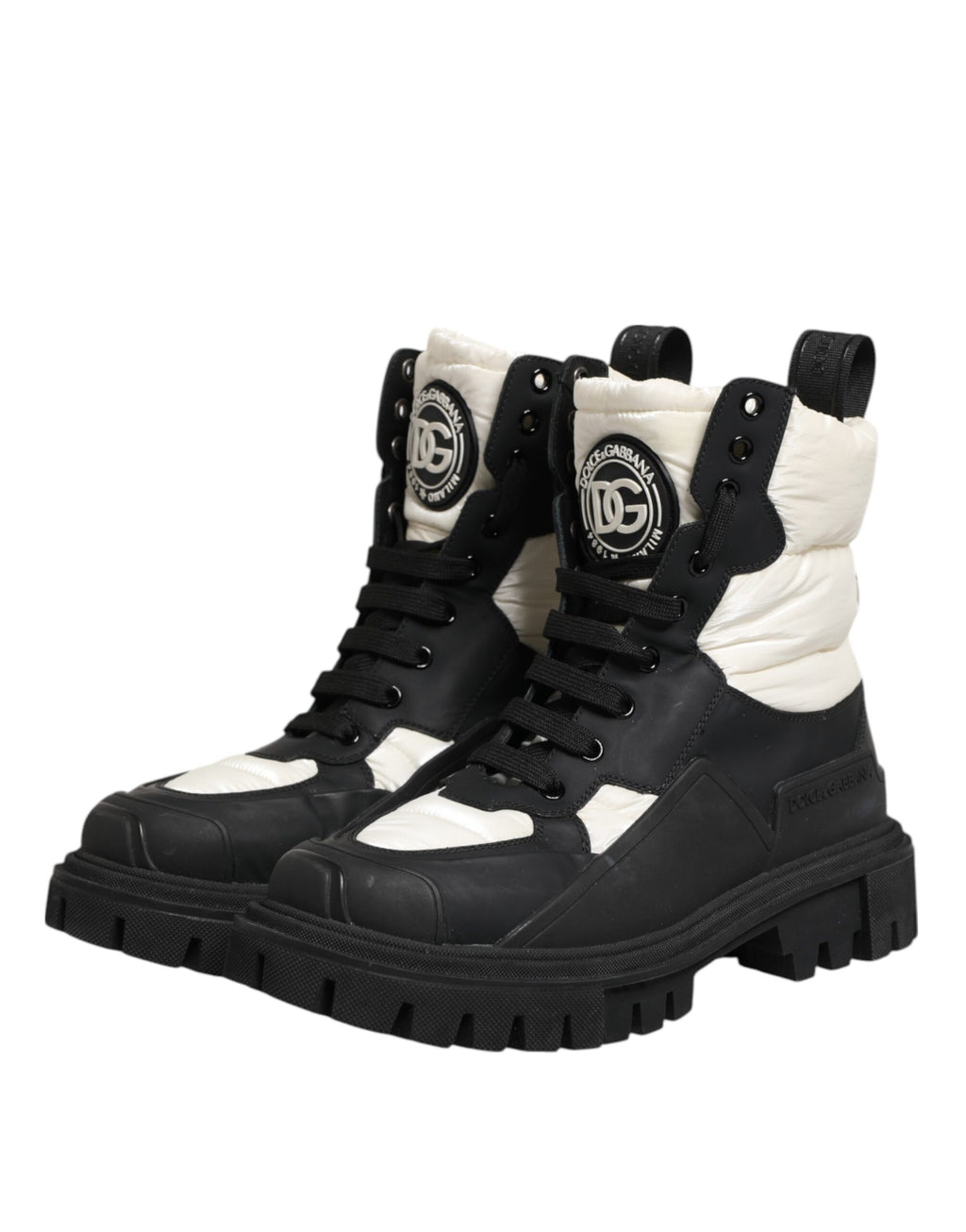 Dolce & Gabbana Black Lace Up Boots for Women additional view