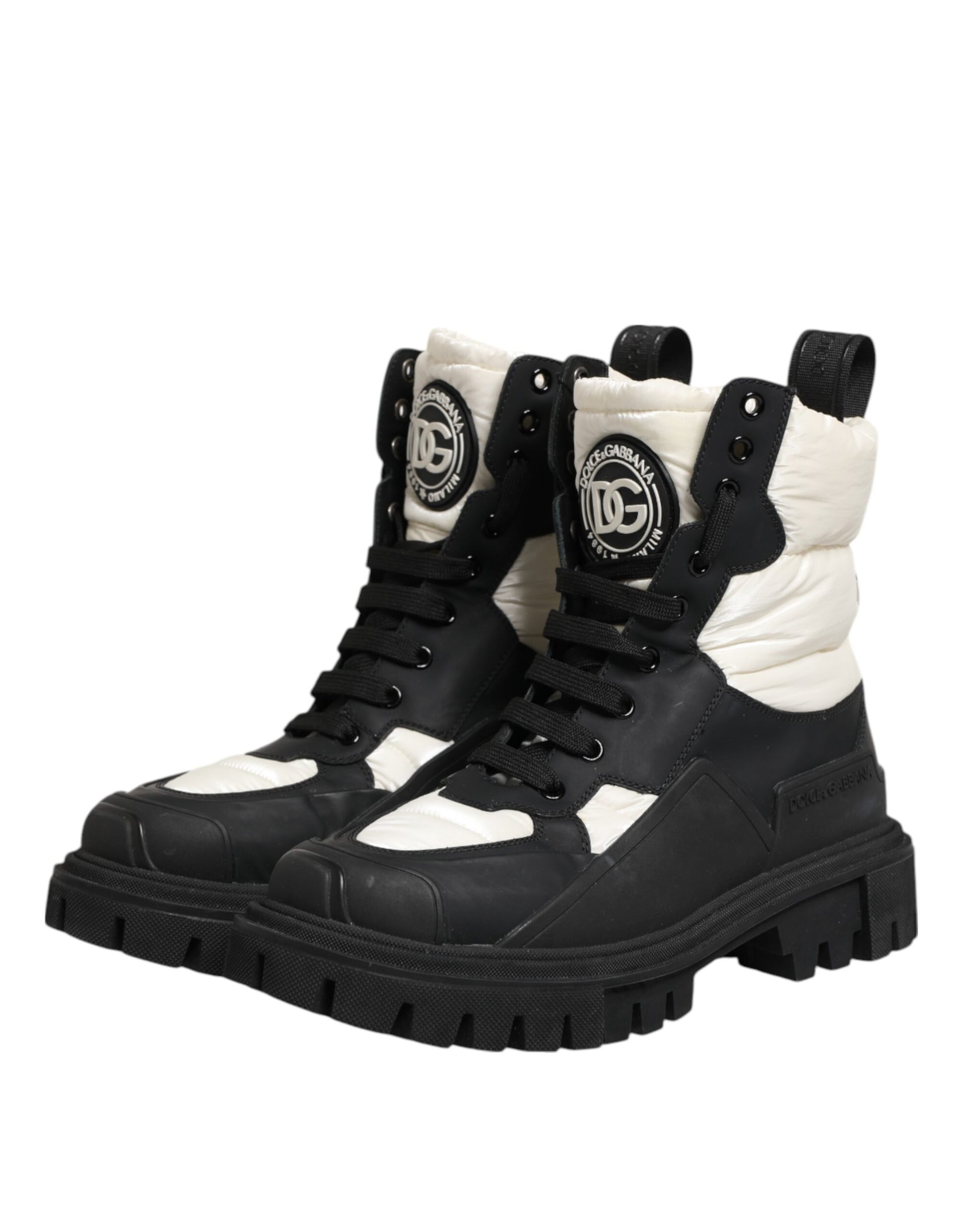 Dolce & Gabbana Black Lace Up Boots for Women additional view