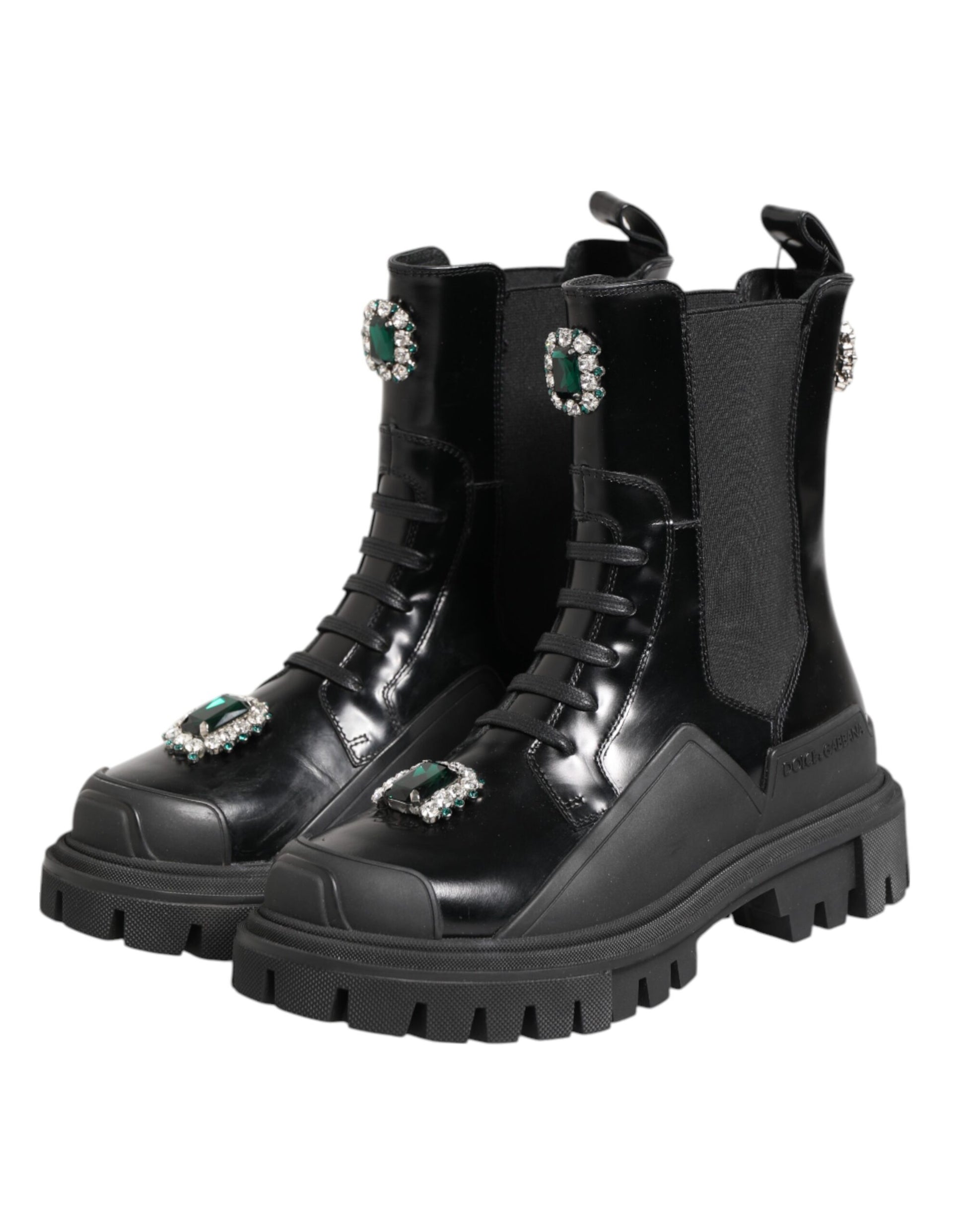 Dolce & Gabbana Black Lace Up Boots for Women additional view