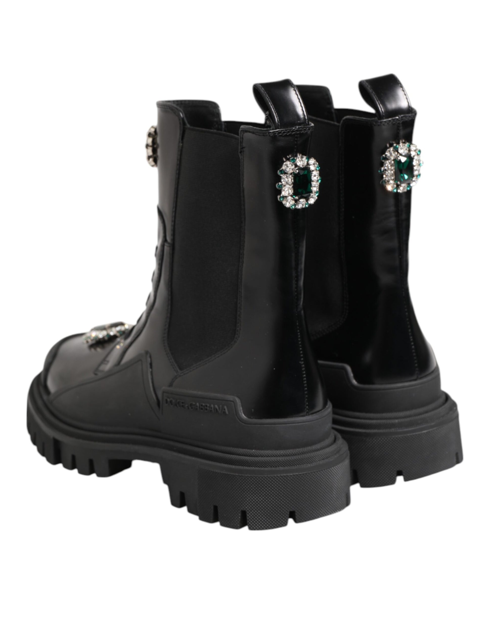 Dolce & Gabbana Black Lace Up Boots for Women additional view