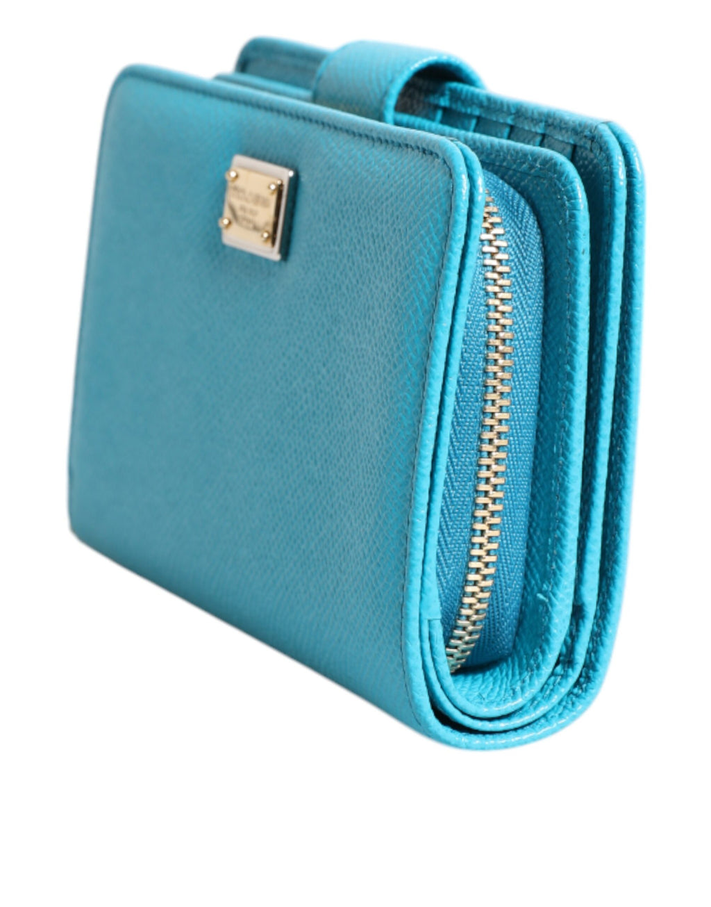 Dolce & Gabbana Blue Leather Wallets for Women side view