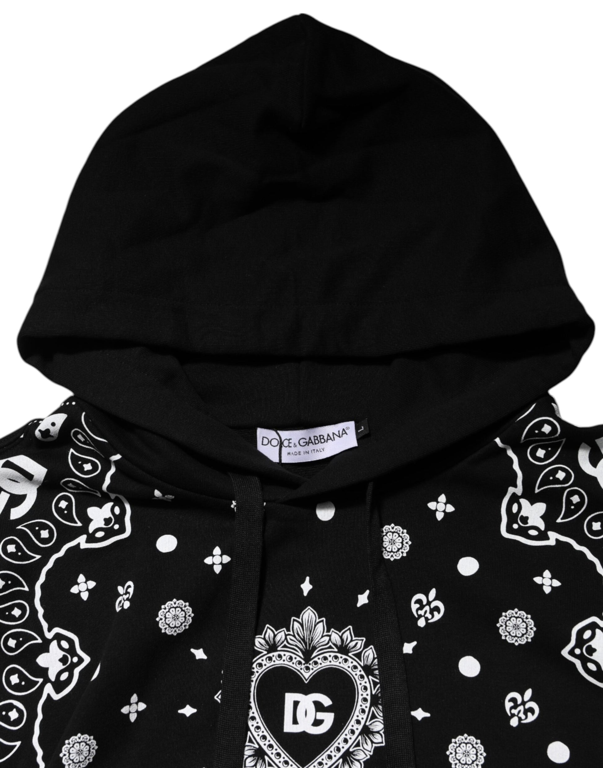 Dolce & Gabbana Black Hoodie for Men side view