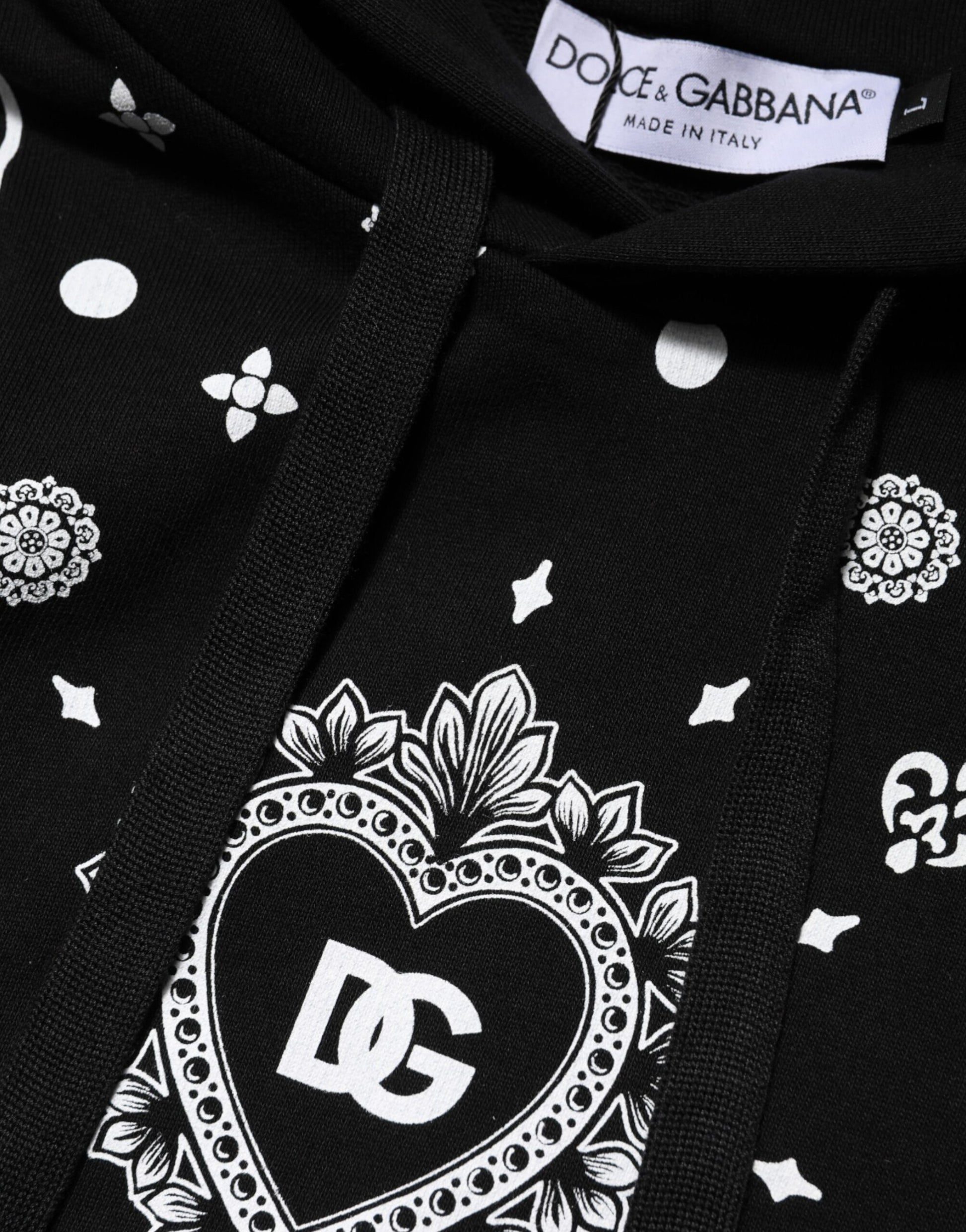 Dolce & Gabbana Black Hoodie for Men additional view