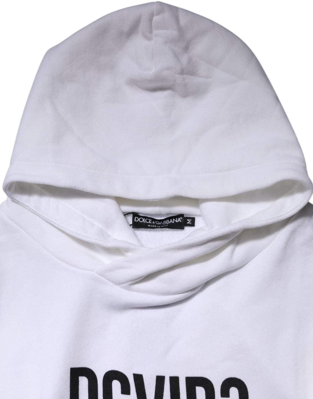 Dolce & Gabbana White Hoodie for Men side view