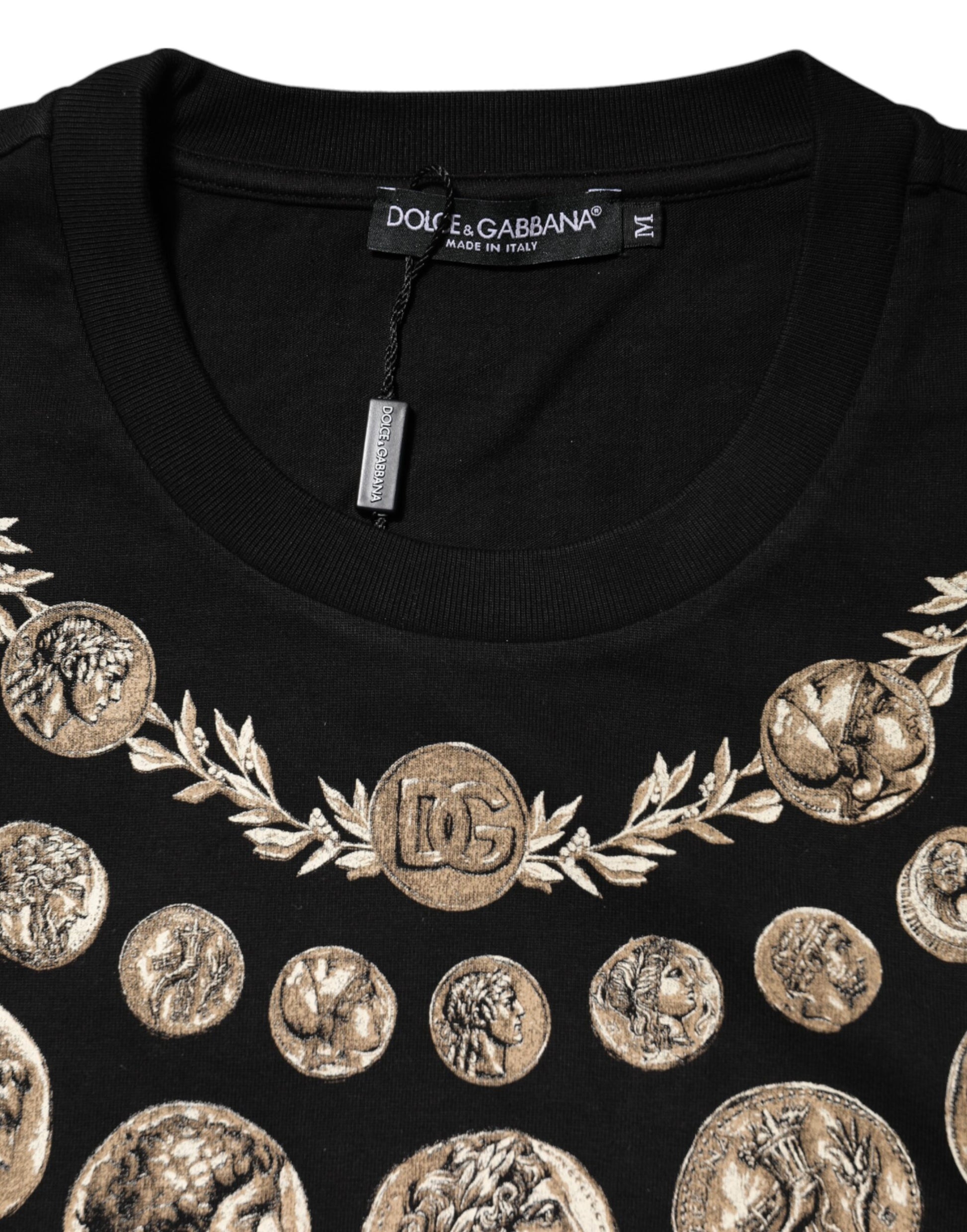 Dolce & Gabbana Black T-Shirt for Men side view