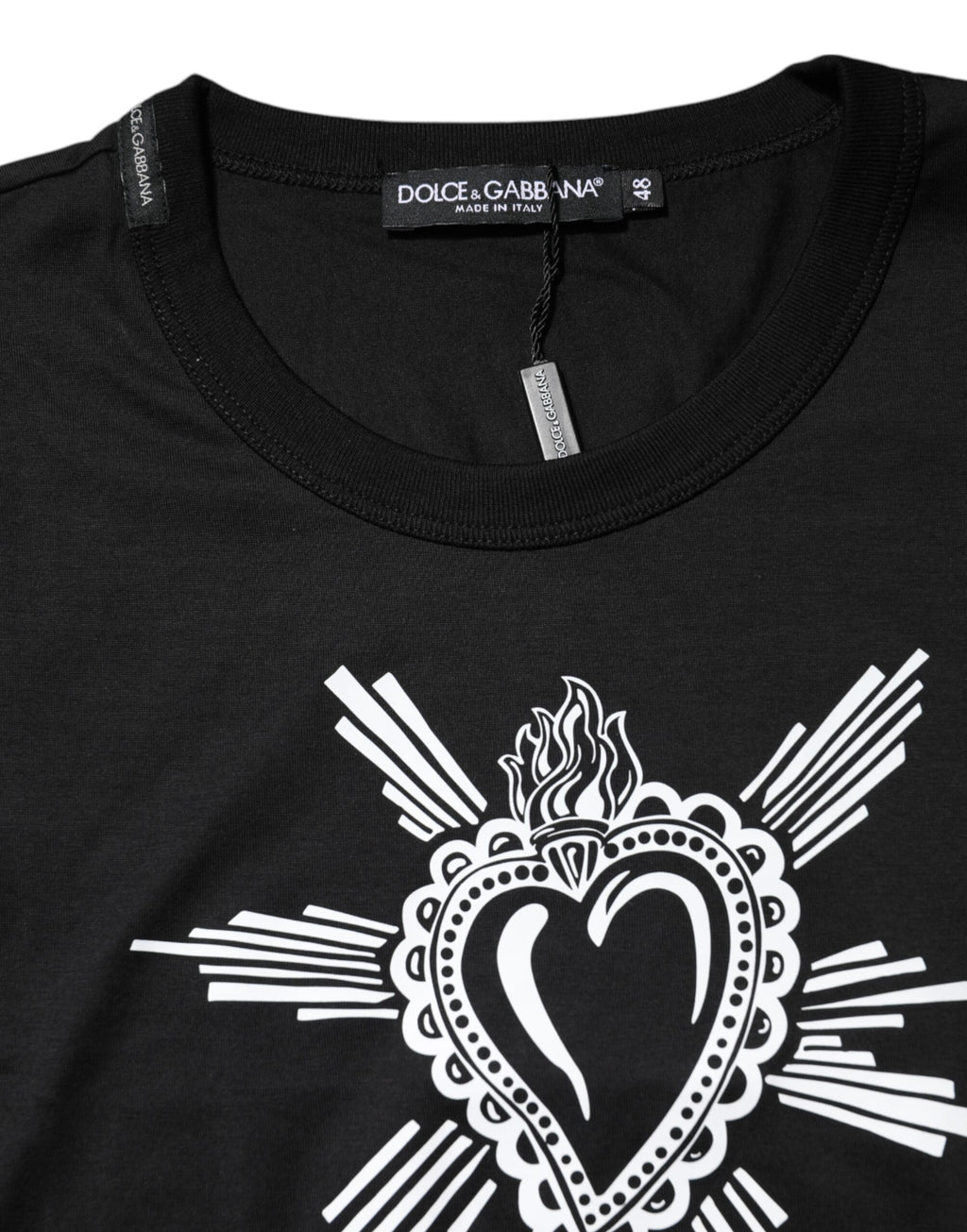 Dolce & Gabbana Black T-Shirt for Men side view