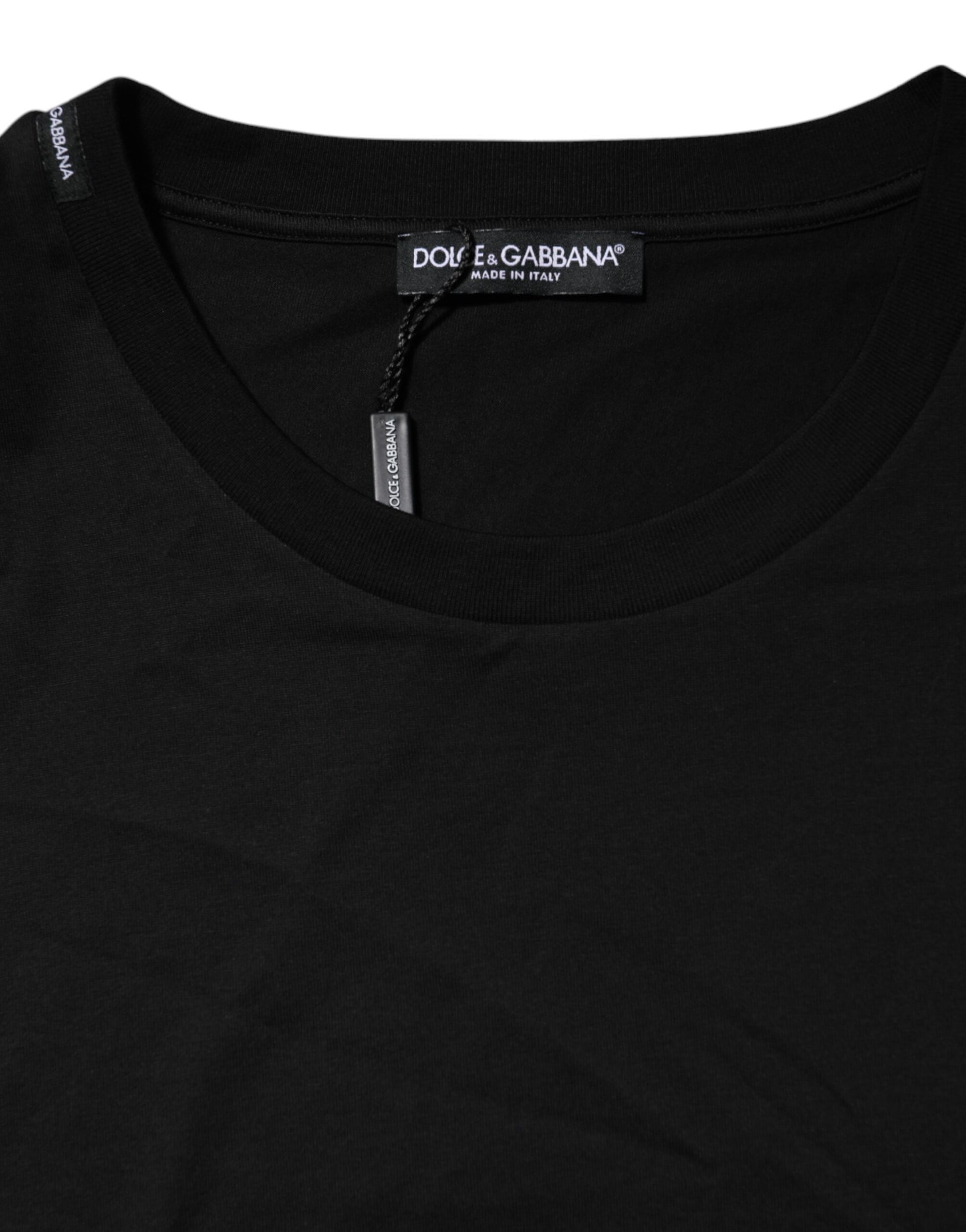 Dolce & Gabbana Black T-Shirt for Men side view