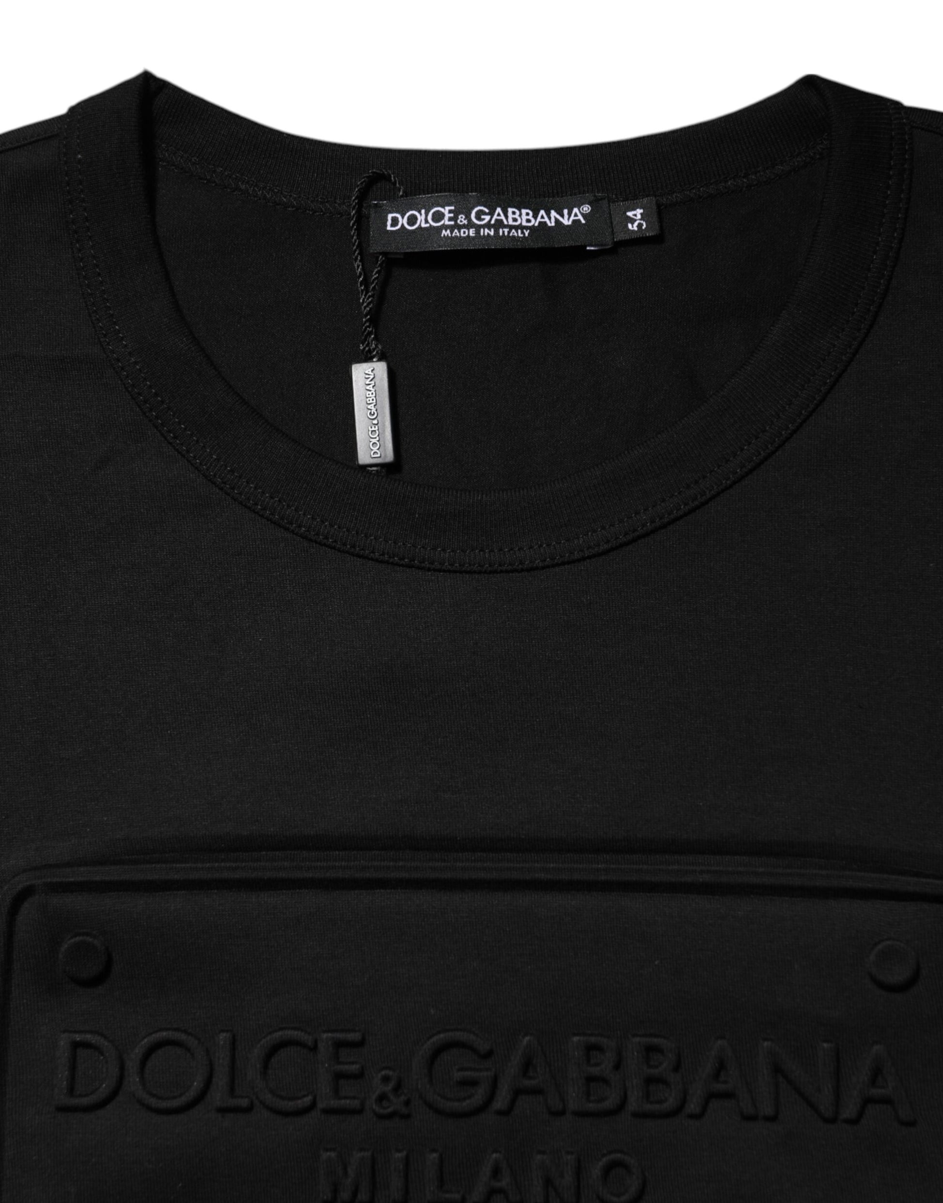 Dolce & Gabbana Black T-Shirt for Men side view