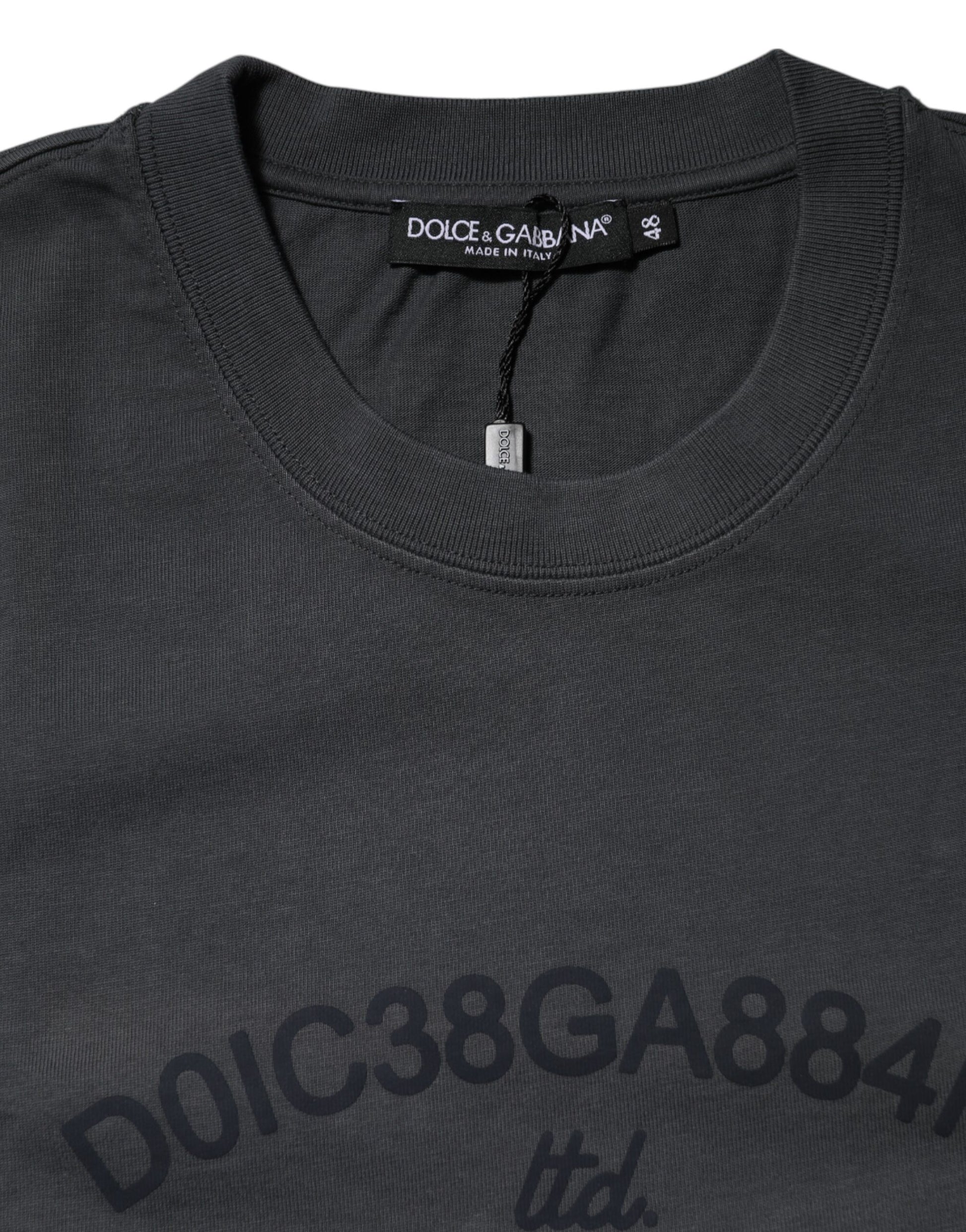 Dolce & Gabbana Grey T-Shirt for Men side view